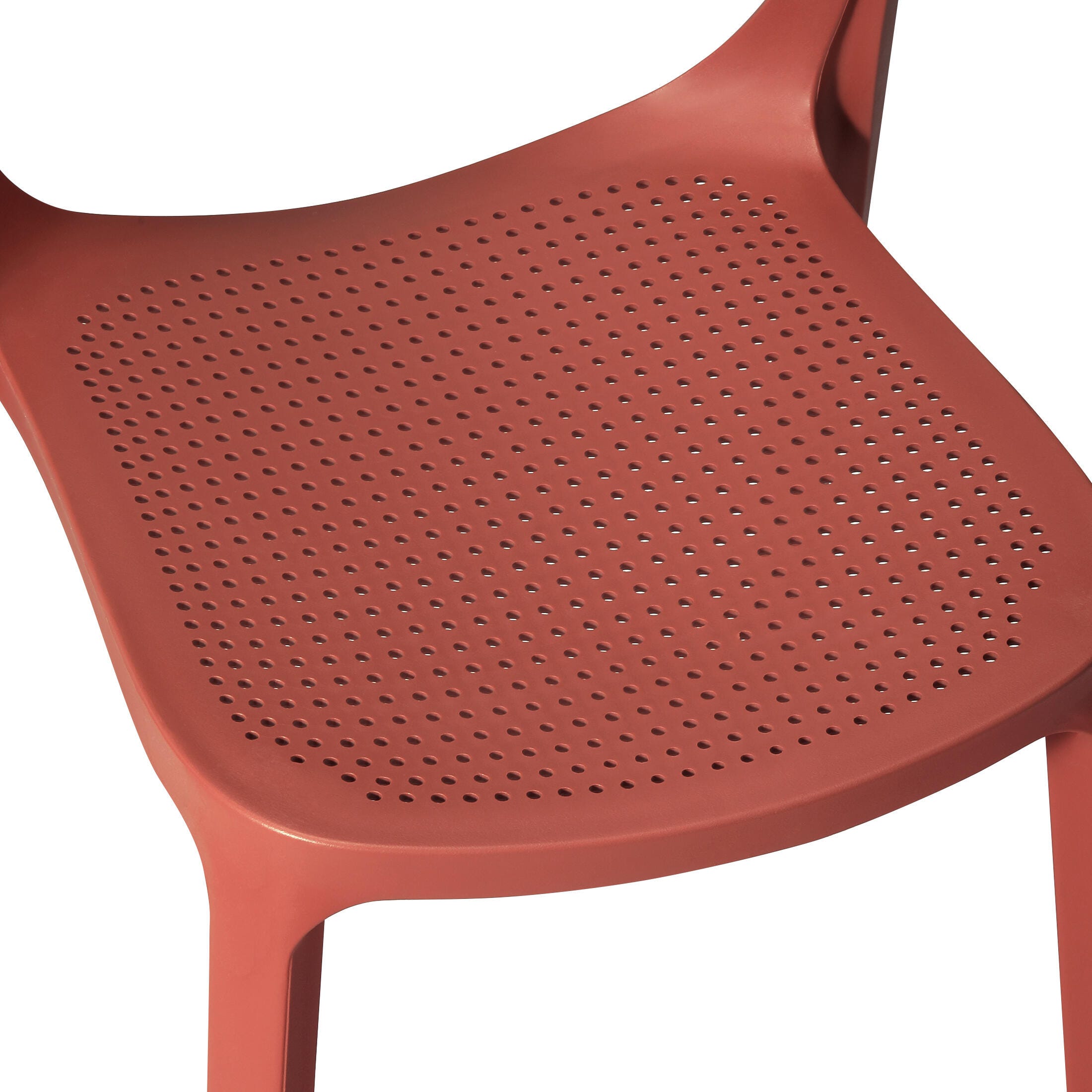 Westin Furniture Valencia Outdoor Dining Chair (Set of 2), Red, large