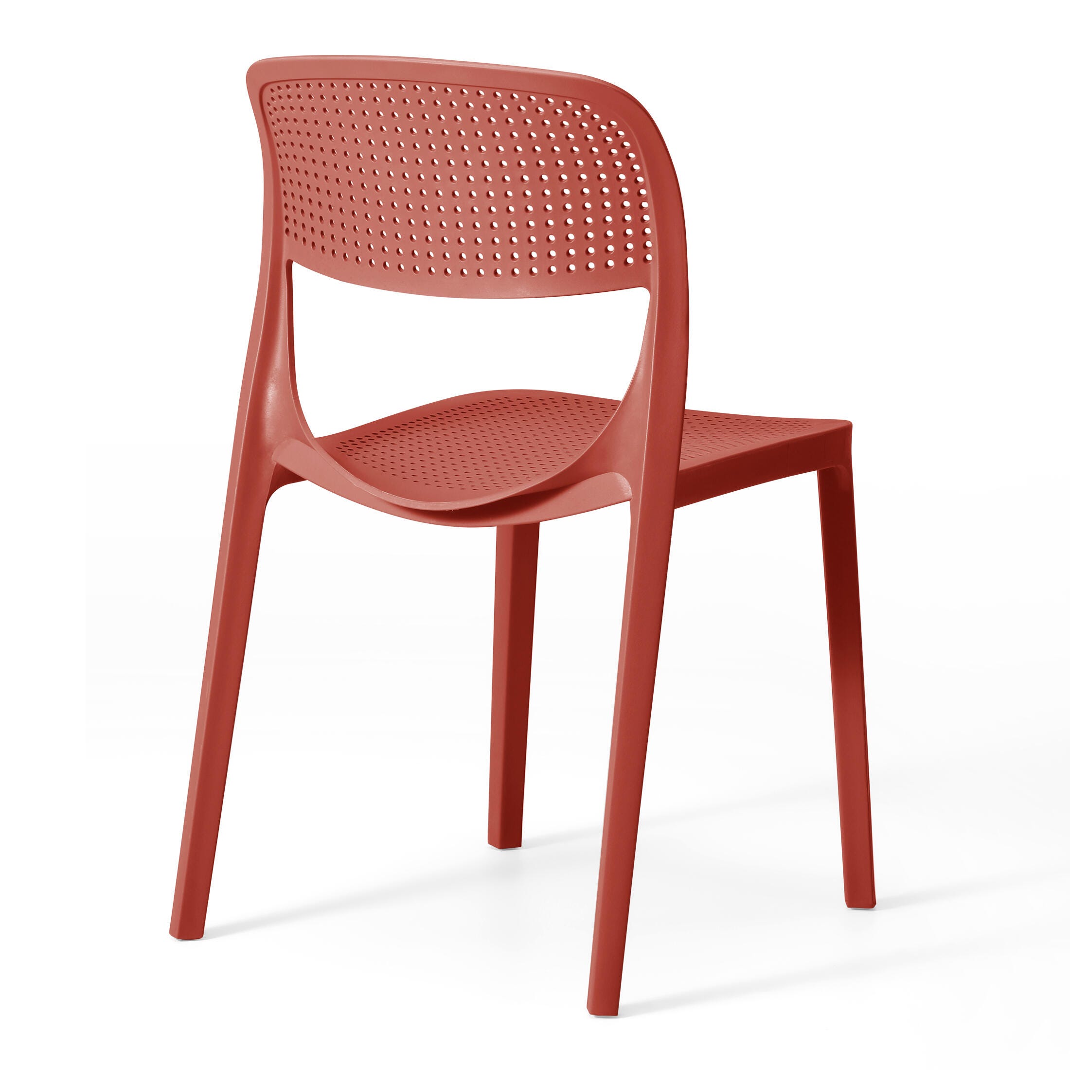 Westin Furniture Valencia Outdoor Dining Chair (Set of 2), Red, large