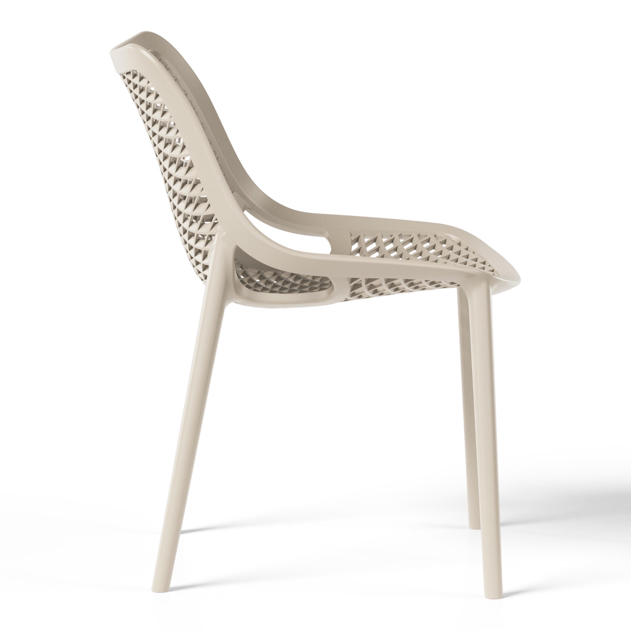 Westin Furniture Rhode Outdoor Dining Chair (Set of 2), Sand, large