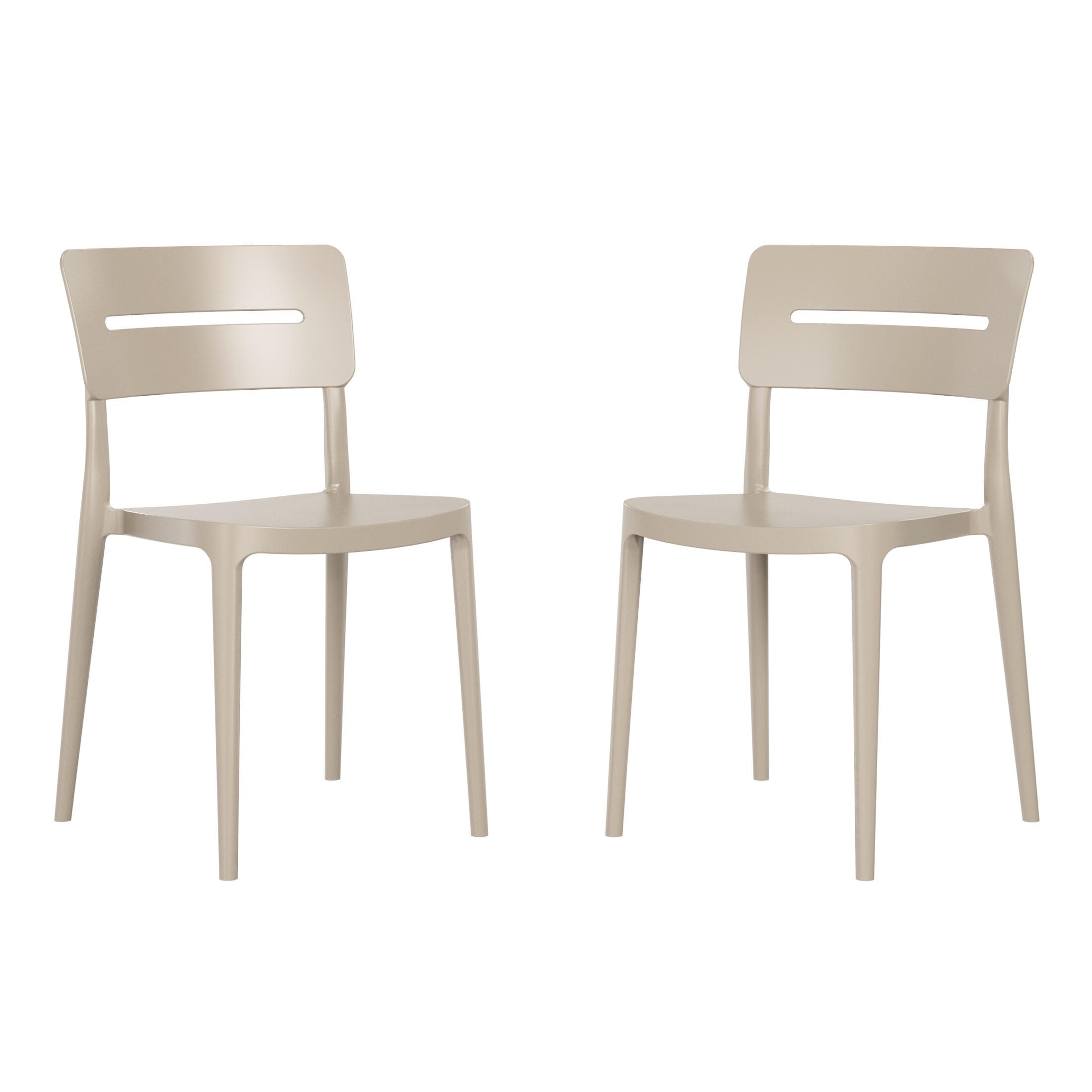 Westin Furniture Meadow Outdoor Dining Chair (Set of 2), Sand, large