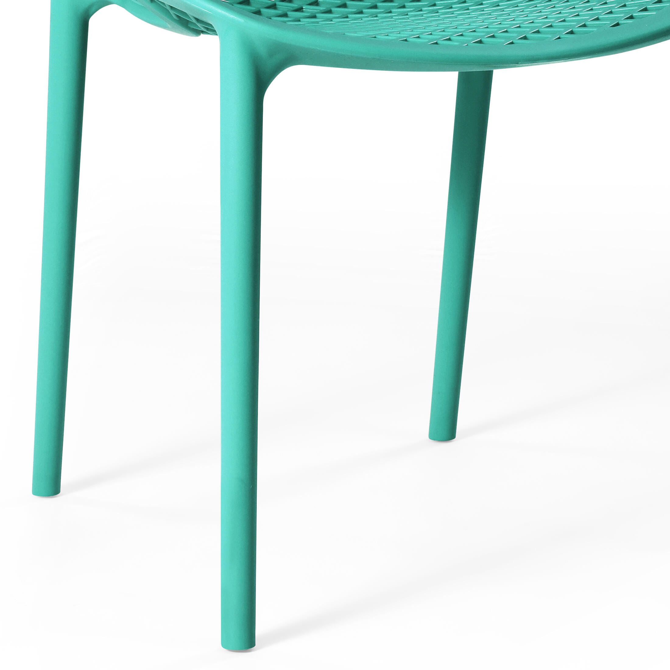 Westin Furniture Rhode Outdoor Dining Chair (Set of 2), Turquoise, large