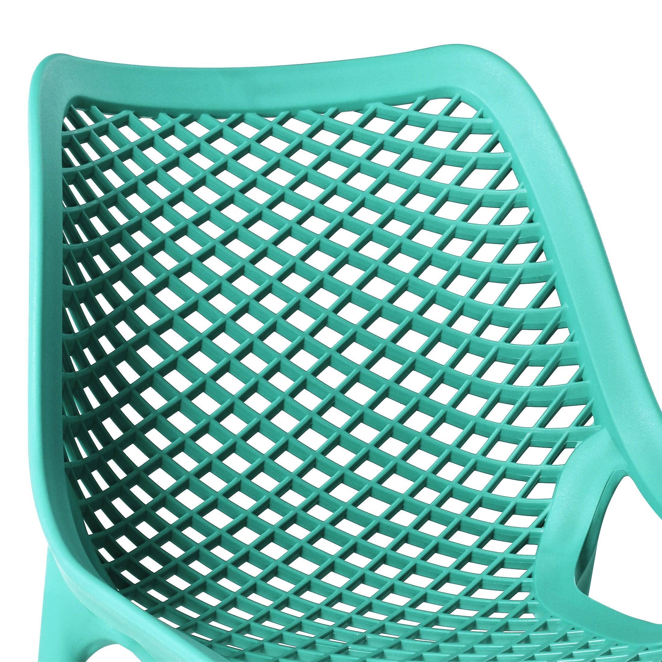 Westin Furniture Rhode Outdoor Dining Chair (Set of 2), Turquoise, large