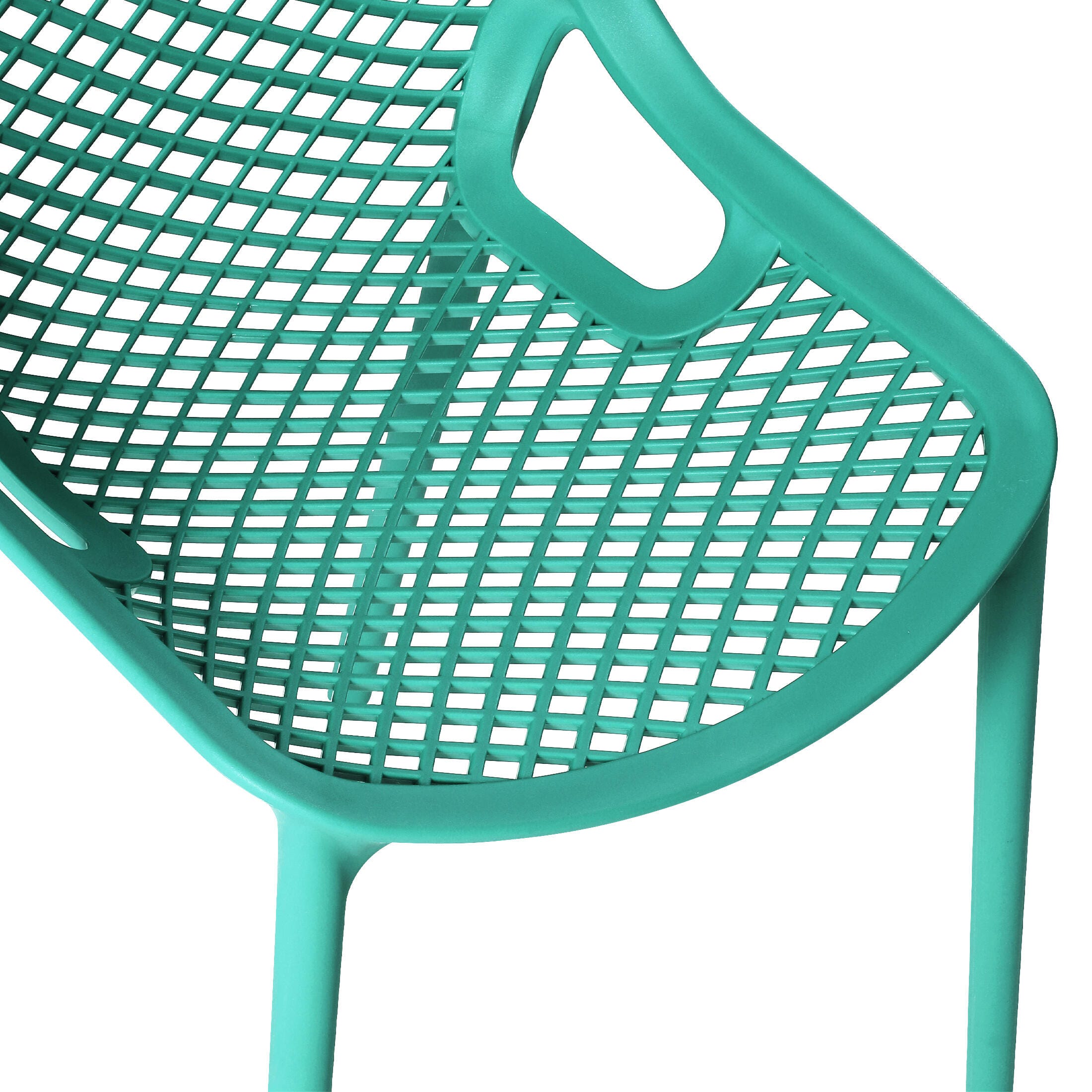 Westin Furniture Rhode Outdoor Dining Chair (Set of 2), Turquoise, large