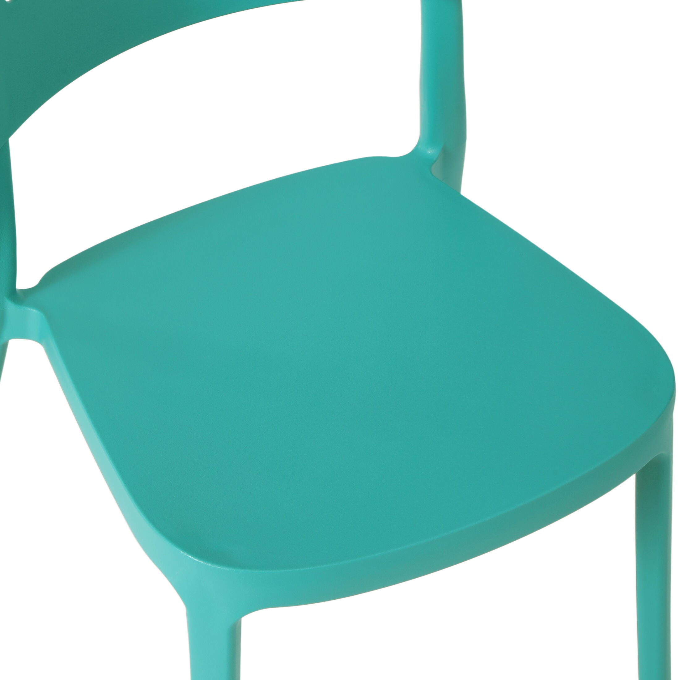 Westin Furniture Meadow Outdoor Dining Chair (Set of 2), Turquoise, large