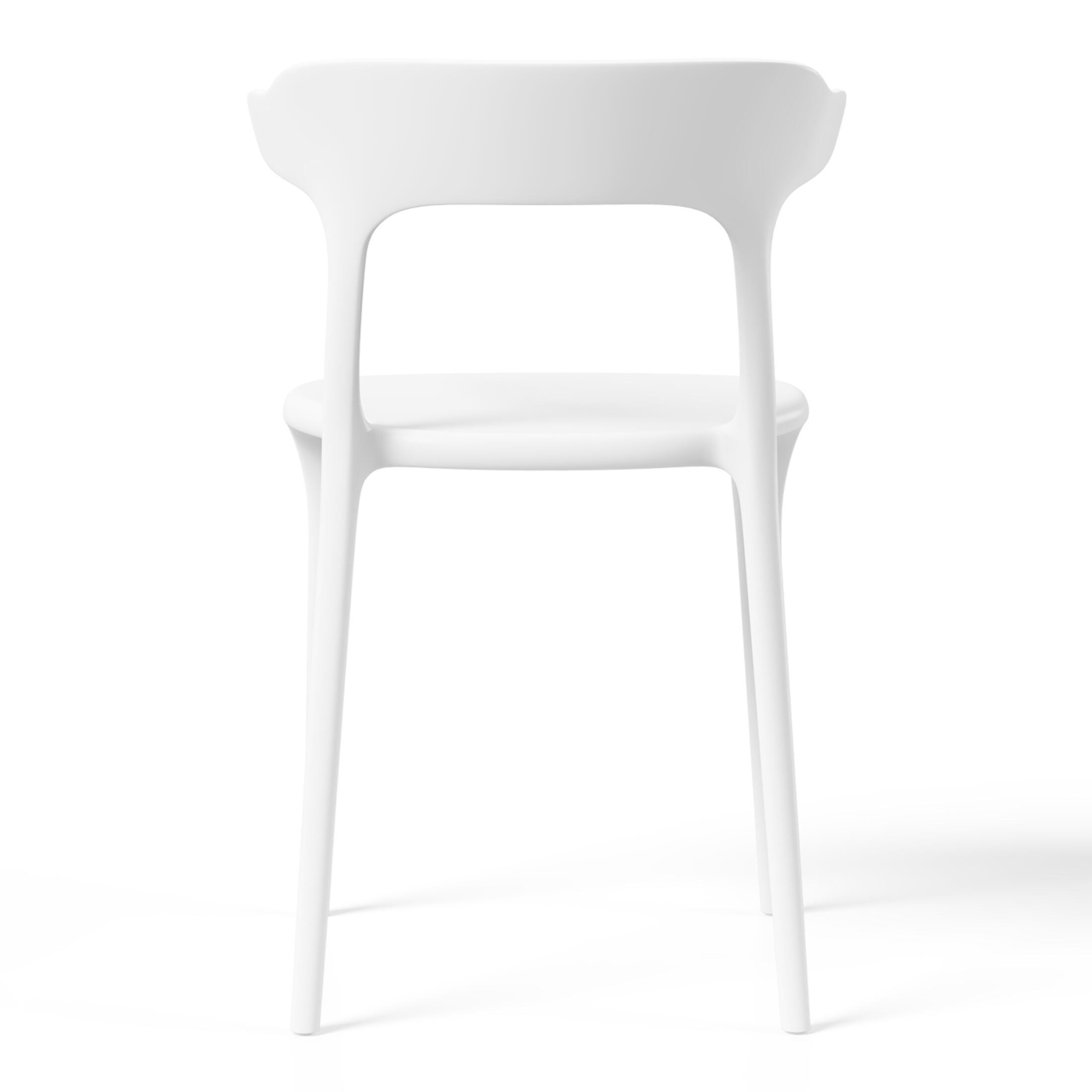 Westin Furniture Marina Outdoor Dining Chair (Set of 2), White, large