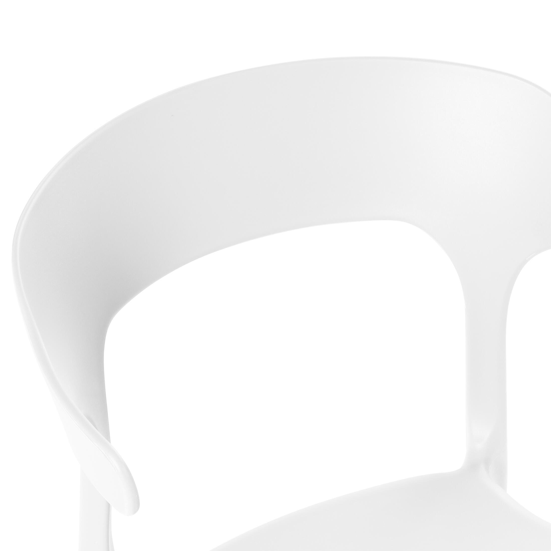 Westin Furniture Marina Outdoor Dining Chair (Set of 2), White, large