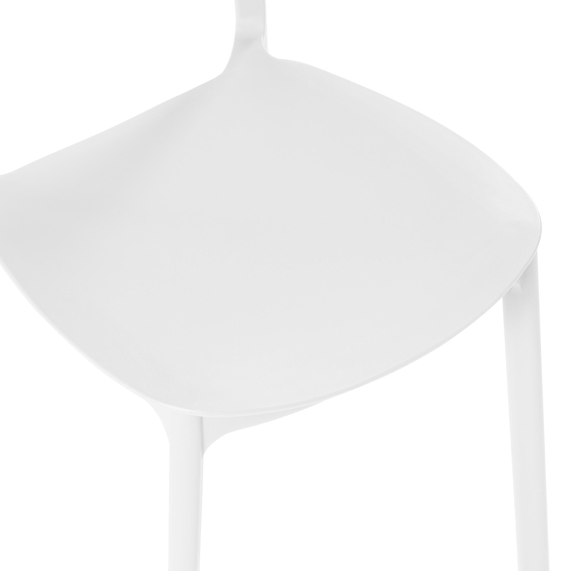 Westin Furniture Sterling Outdoor Dining Chair (Set of 2), White, large