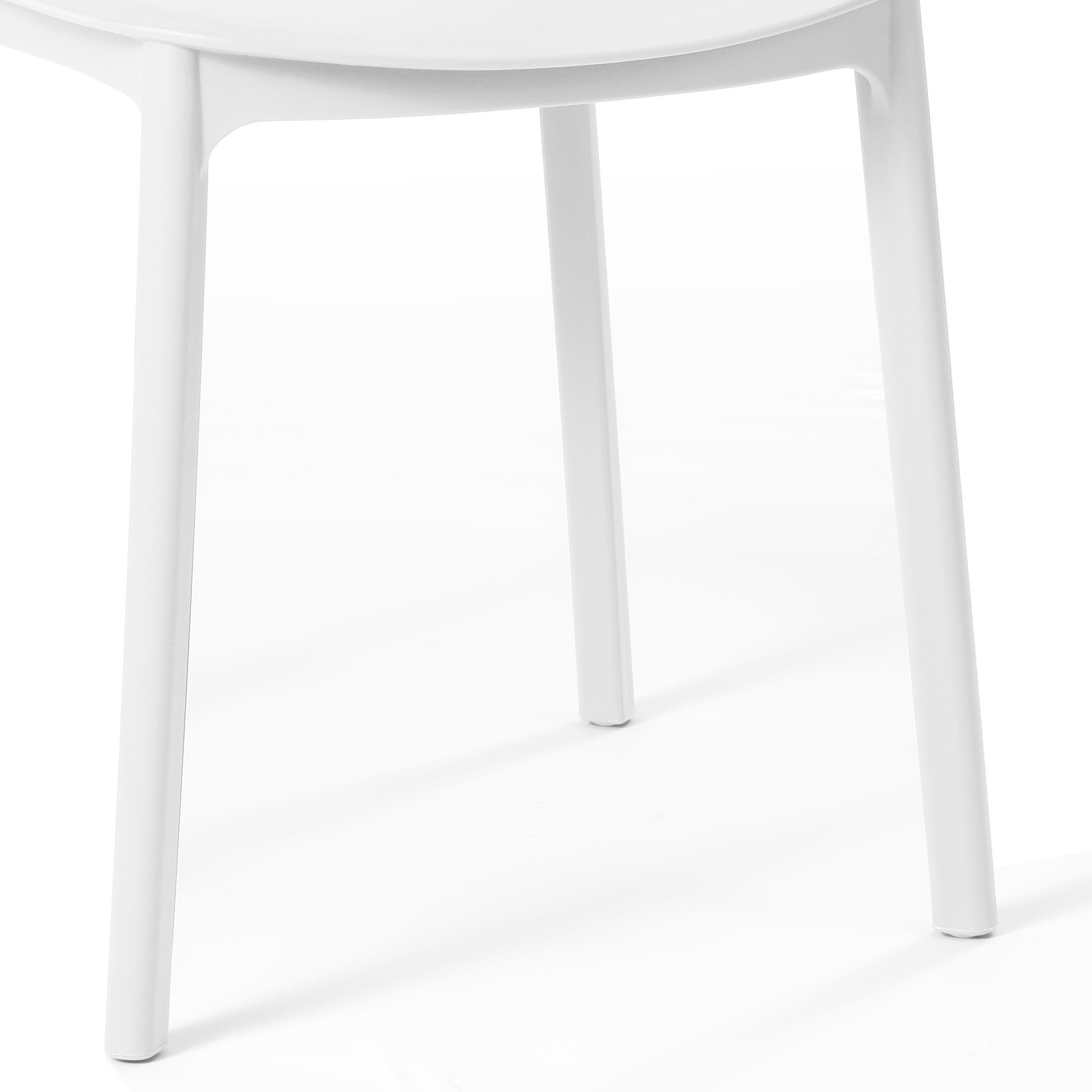 Westin Furniture Sterling Outdoor Dining Chair (Set of 2), White, large