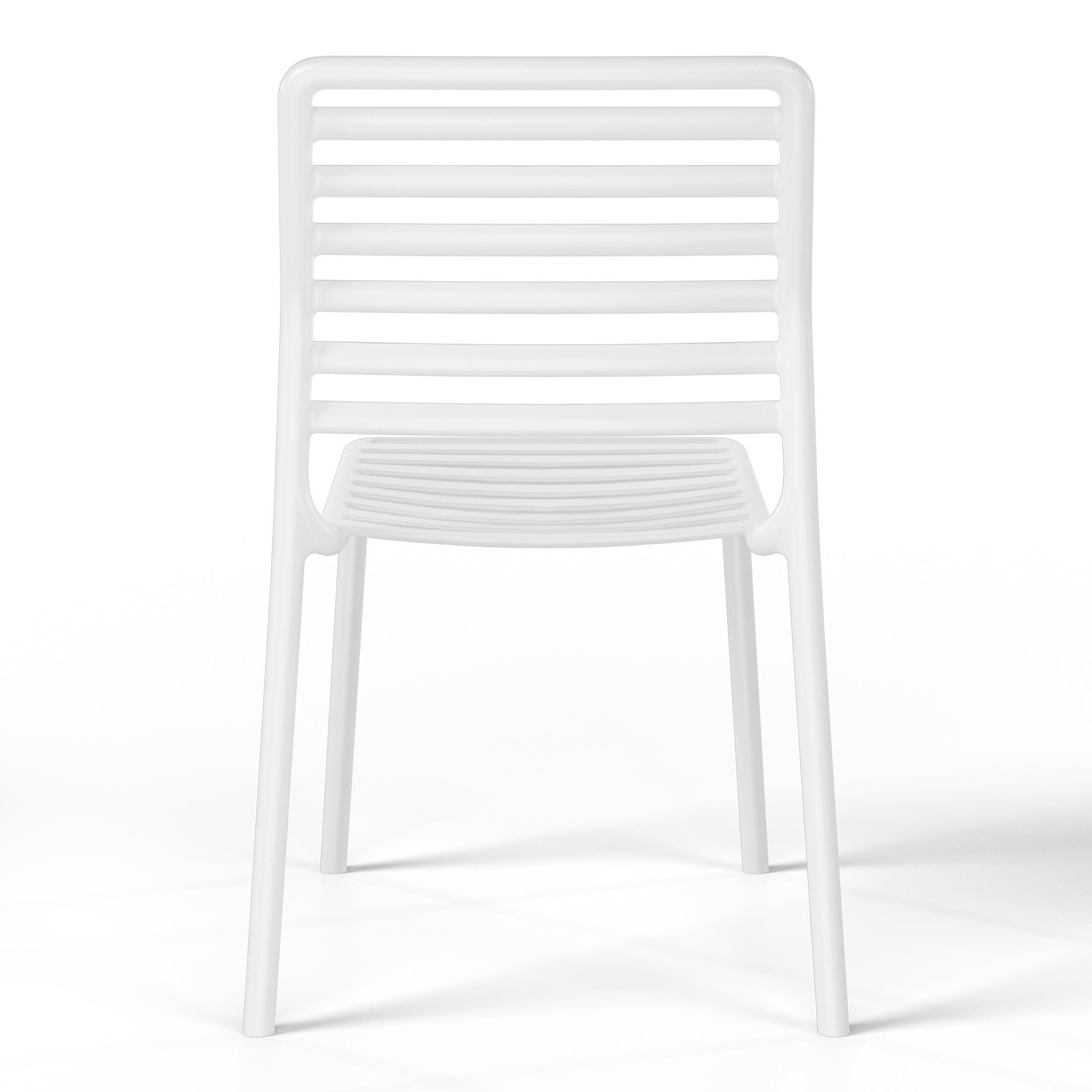 Westin Furniture Juniper Outdoor Dining Chair (Set of 2), White, large