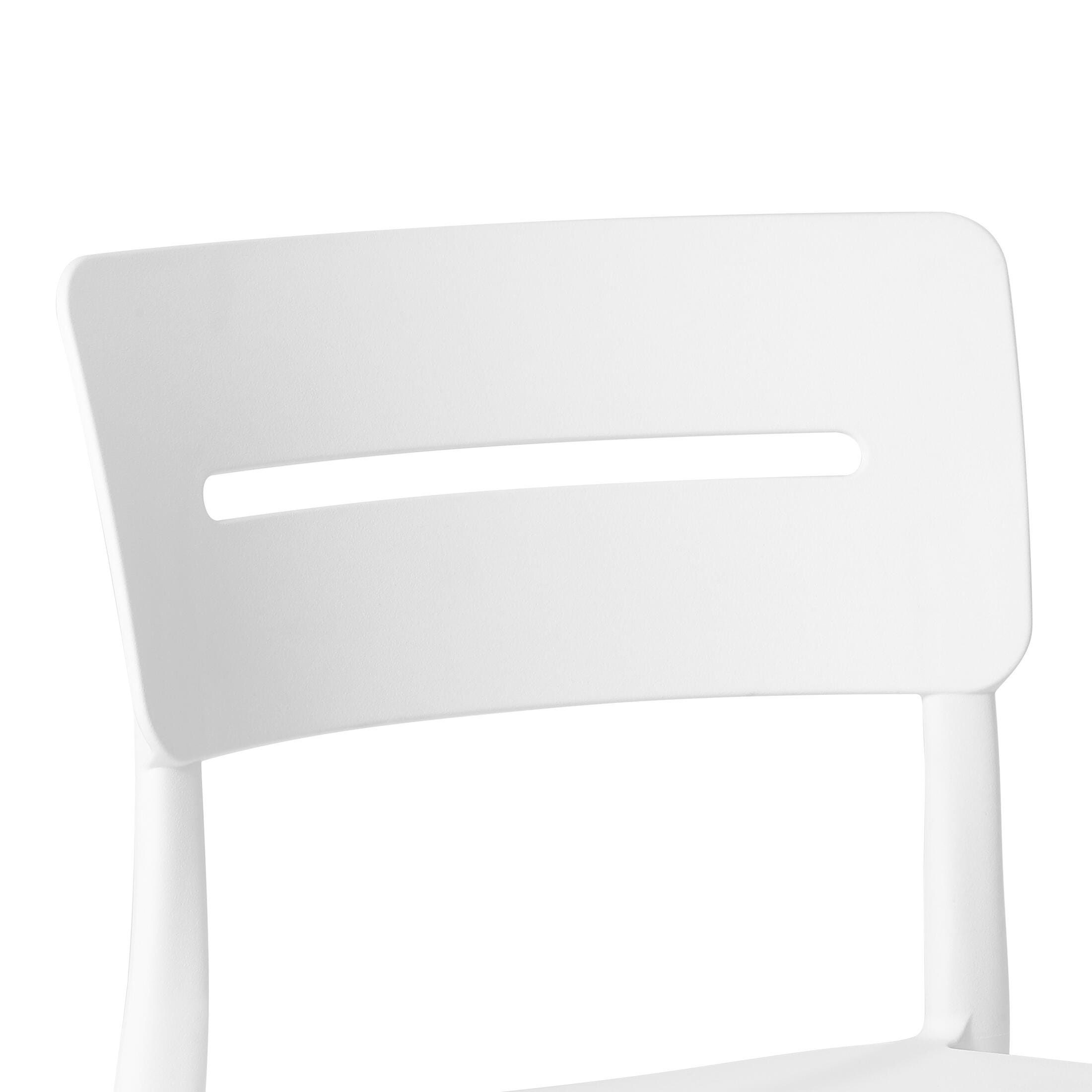 Westin Furniture Meadow Outdoor Dining Chair (Set of 2), White, large
