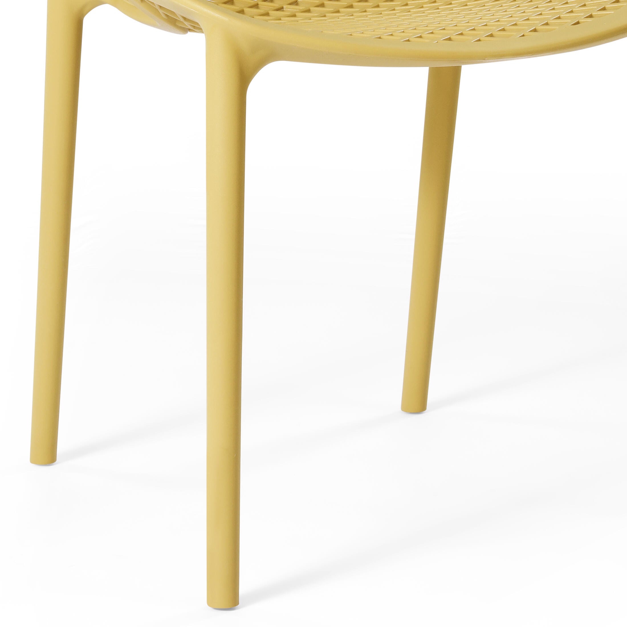 Westin Furniture Rhode Outdoor Dining Chair (Set of 2), Yellow, large