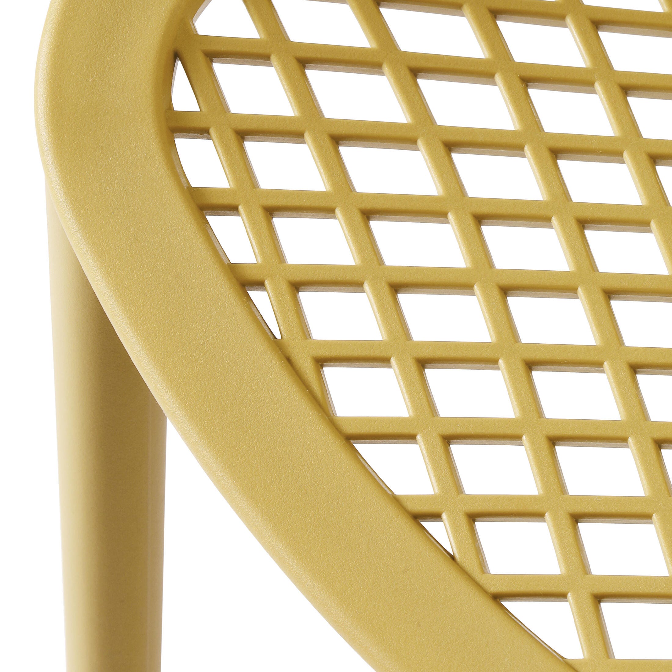 Westin Furniture Rhode Outdoor Dining Chair (Set of 2), Yellow, large