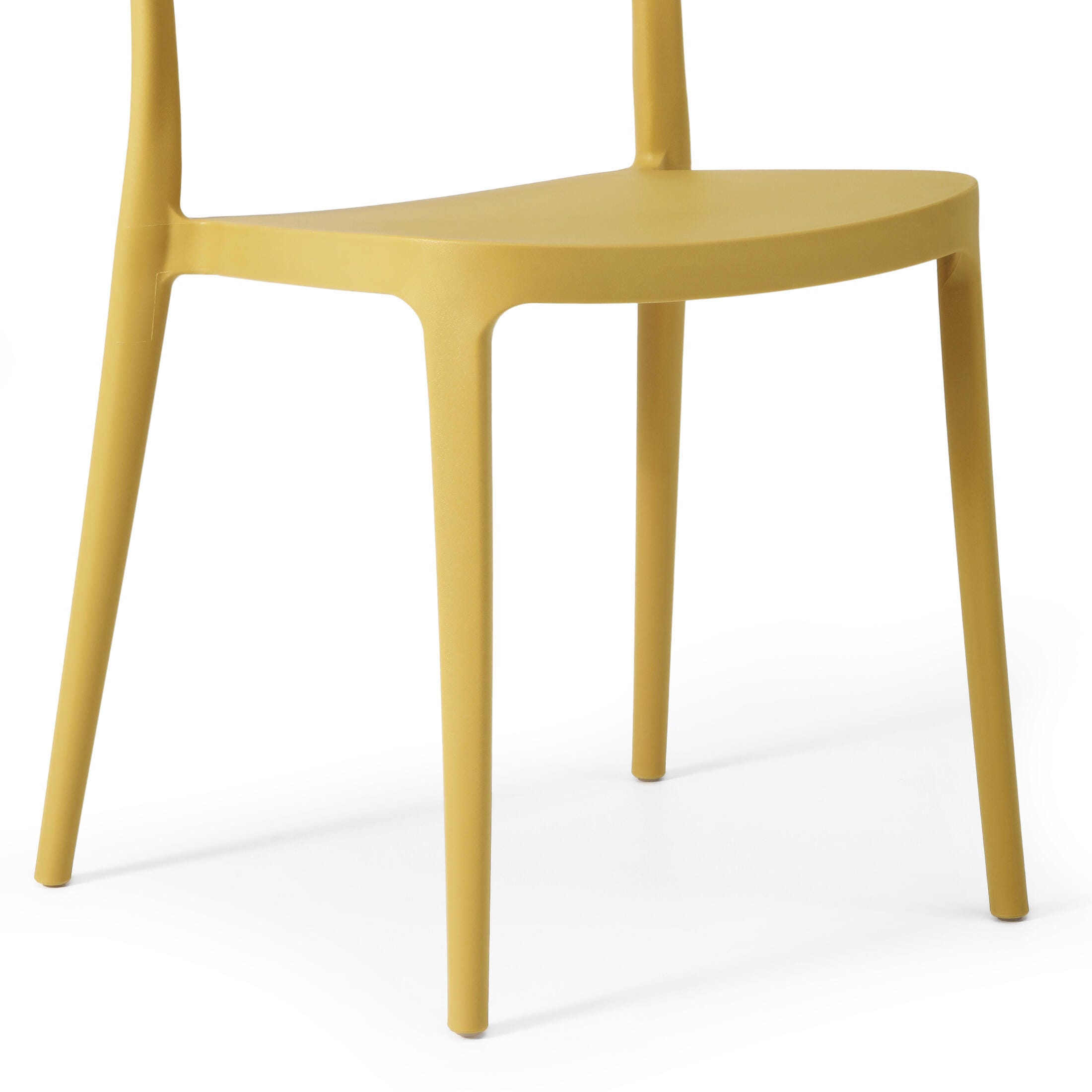 Westin Furniture Meadow Outdoor Dining Chair (Set of 2), Yellow, large
