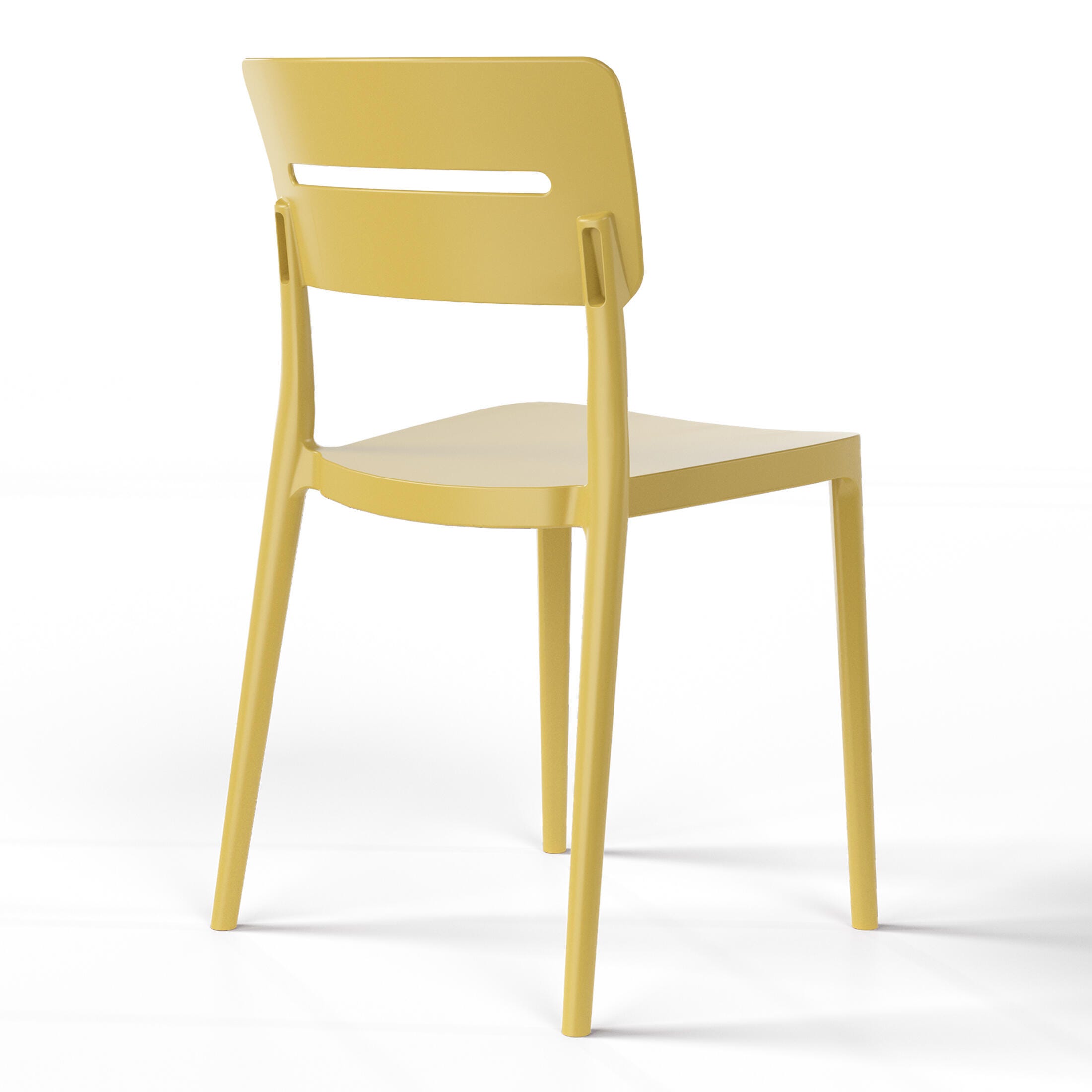 Westin Furniture Meadow Outdoor Dining Chair (Set of 2), Yellow, large