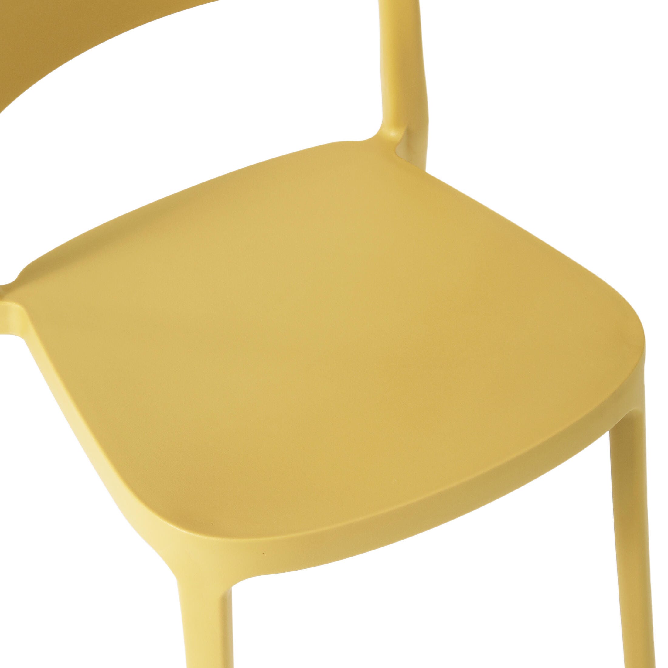 Westin Furniture Meadow Outdoor Dining Chair (Set of 2), Yellow, large