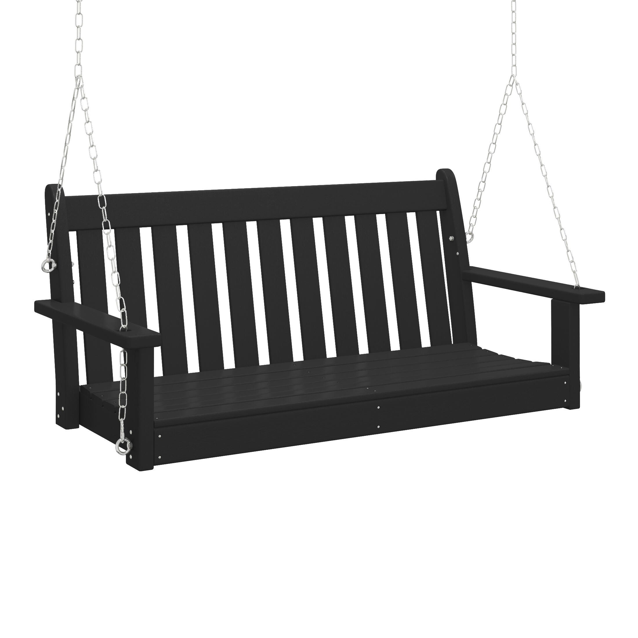 Westin Furniture Laguna Outdoor Swing, Black, large