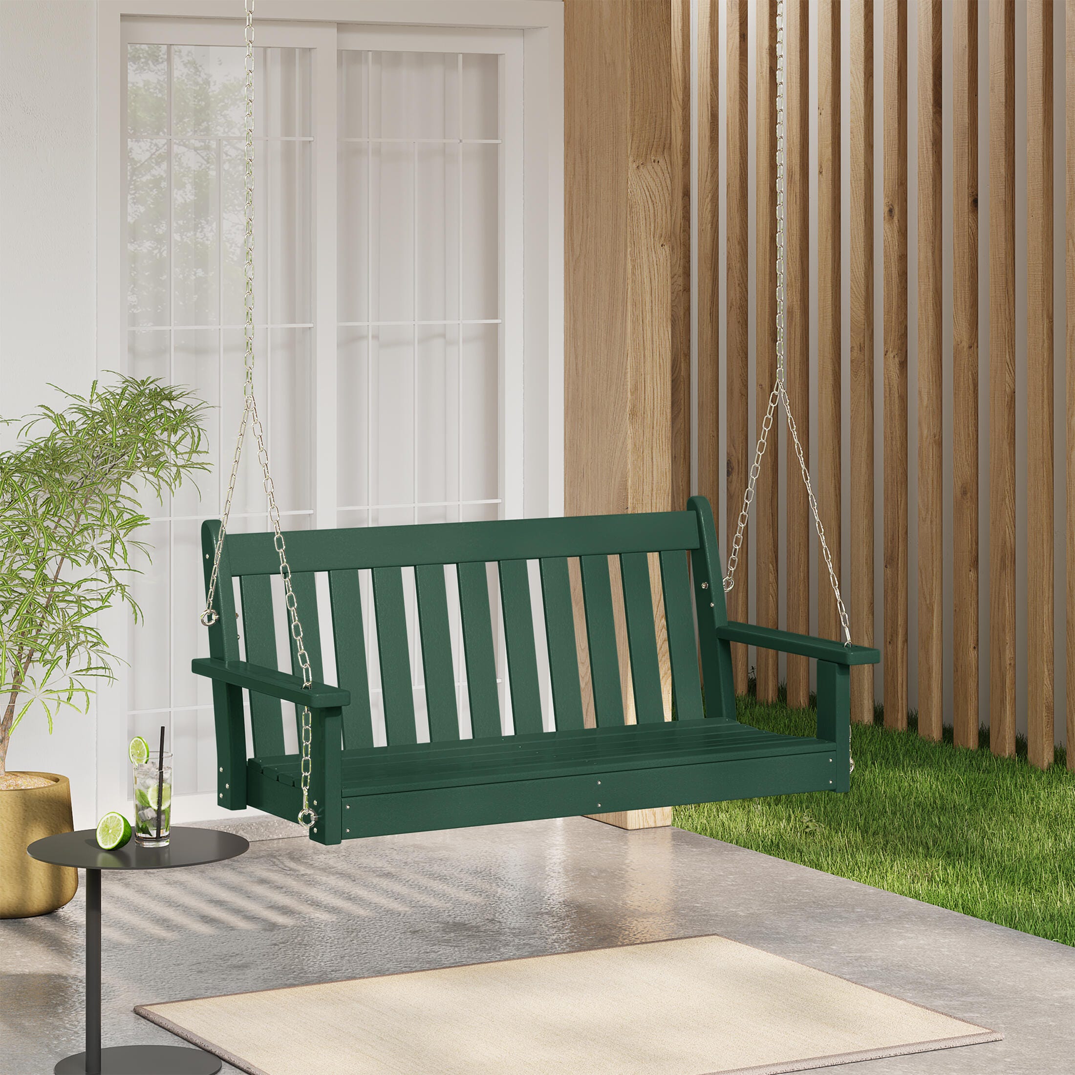Westin Furniture Laguna Outdoor Swing, Dark Green