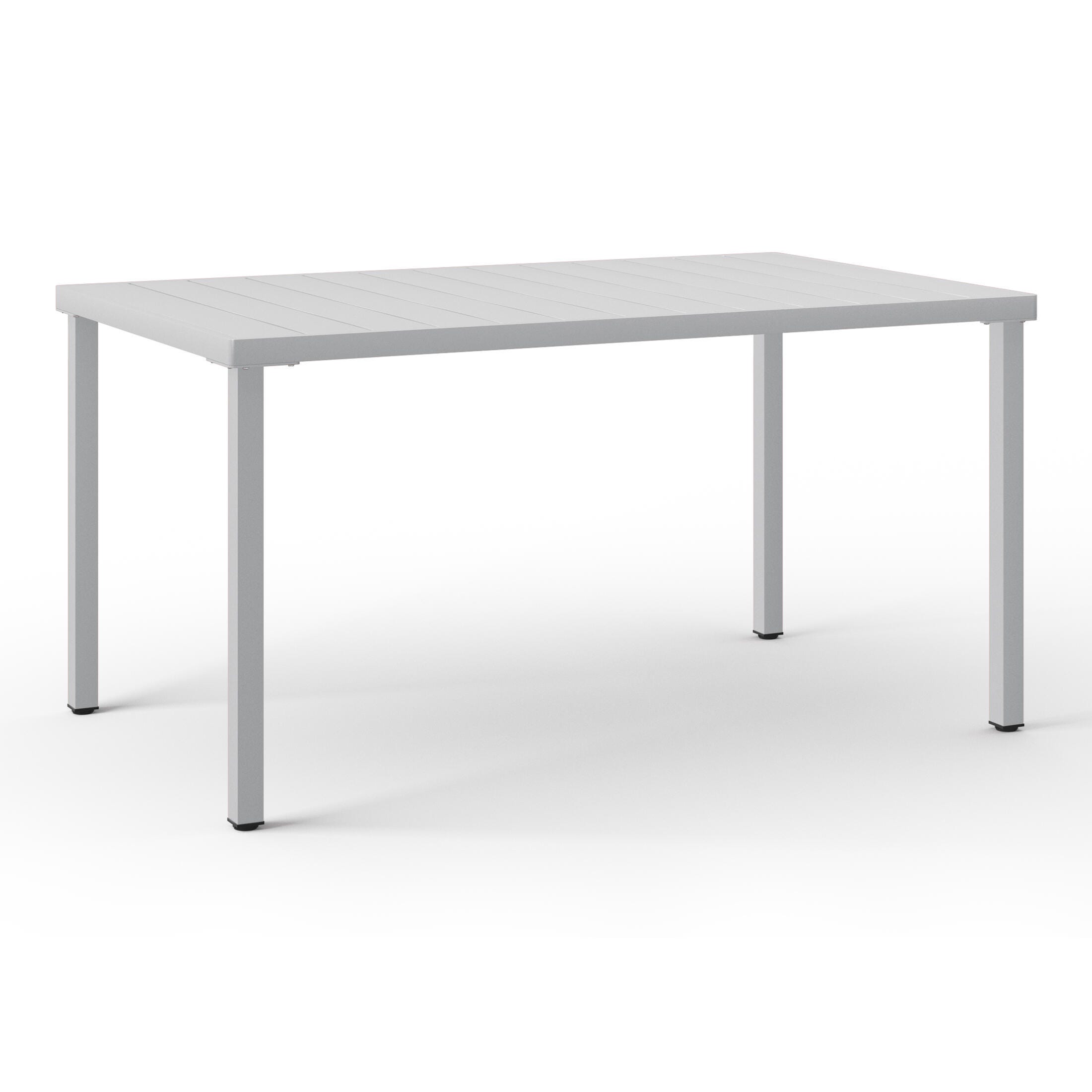 Westin Furniture Lucienne Rectangular Outdoor Dining Table, Gray, large