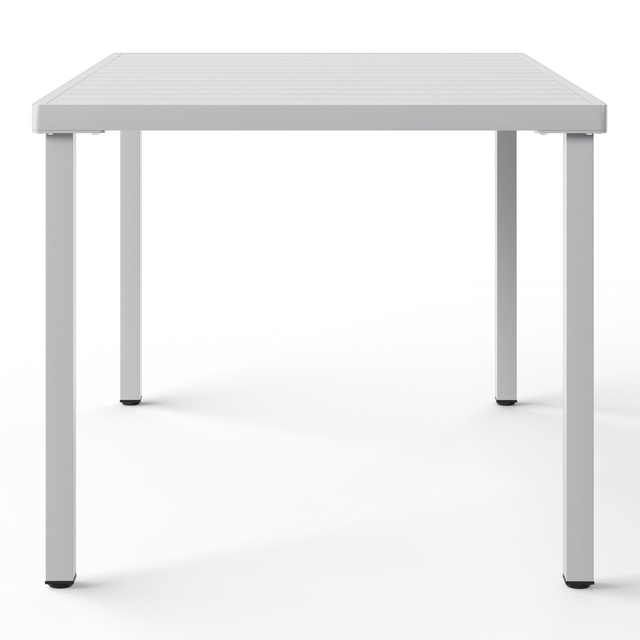 Westin Furniture Lucienne Rectangular Outdoor Dining Table, Gray, large