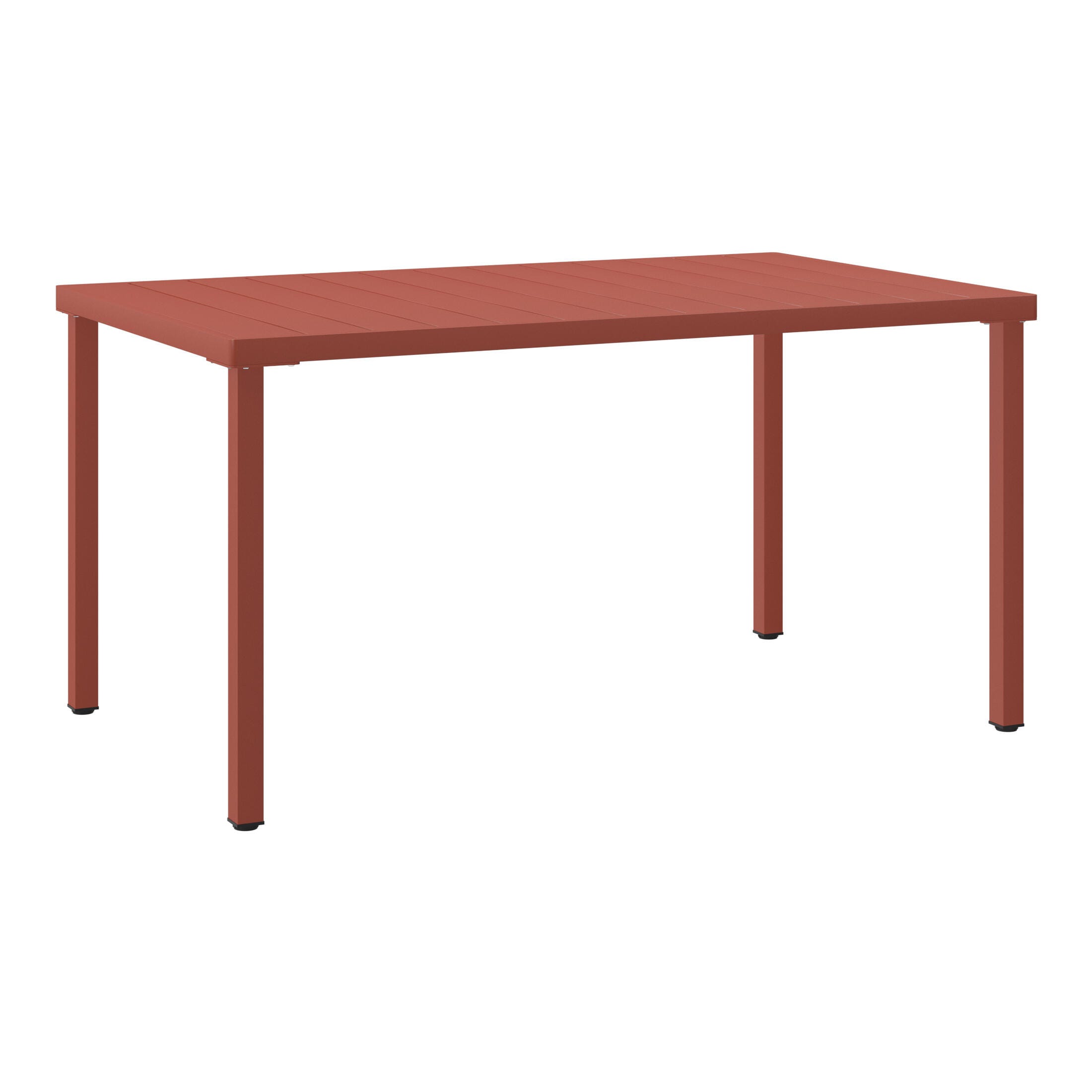 Westin Furniture Lucienne Rectangular Outdoor Dining Table, Red, large