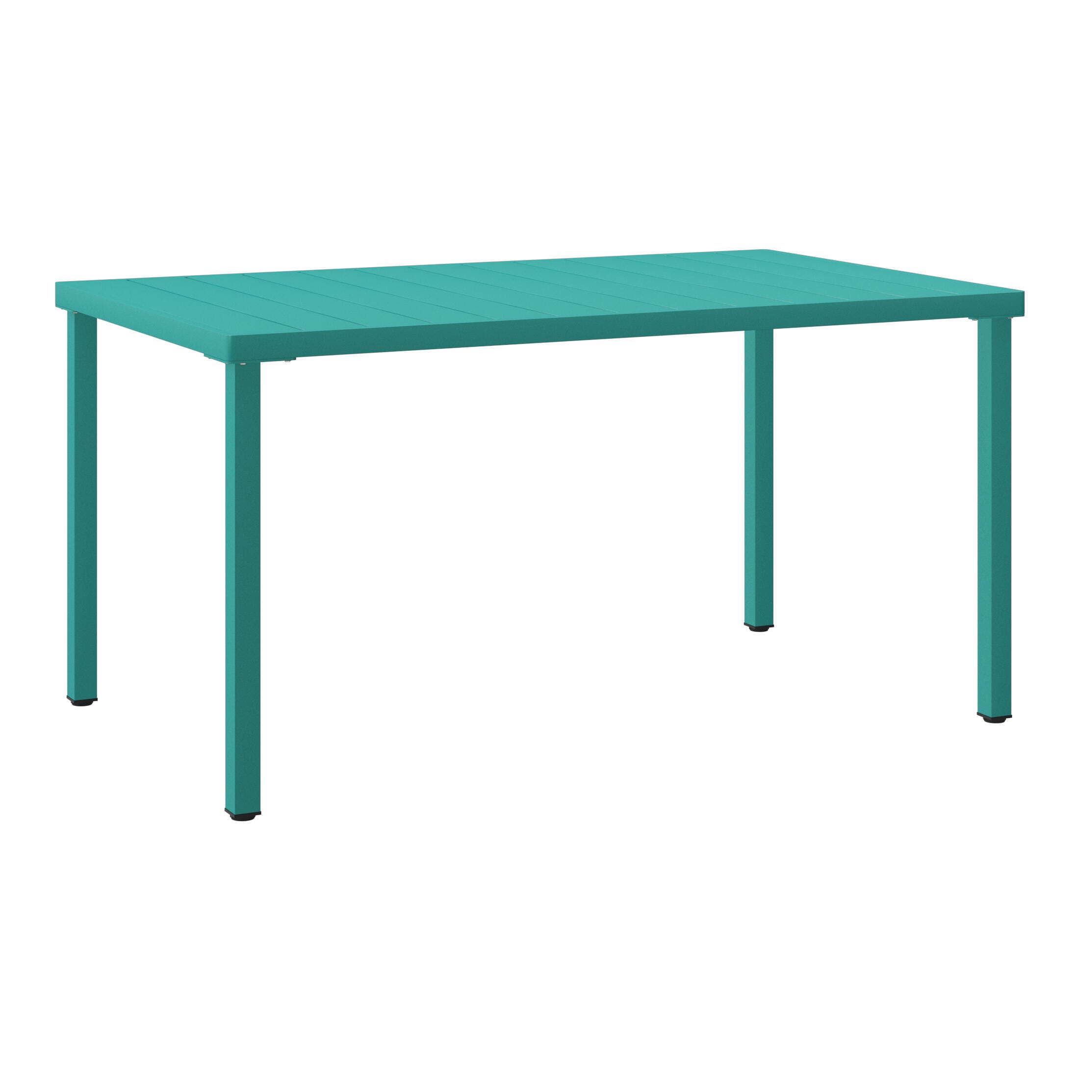 Westin Furniture Lucienne Rectangular Outdoor Dining Table, Turquoise, large