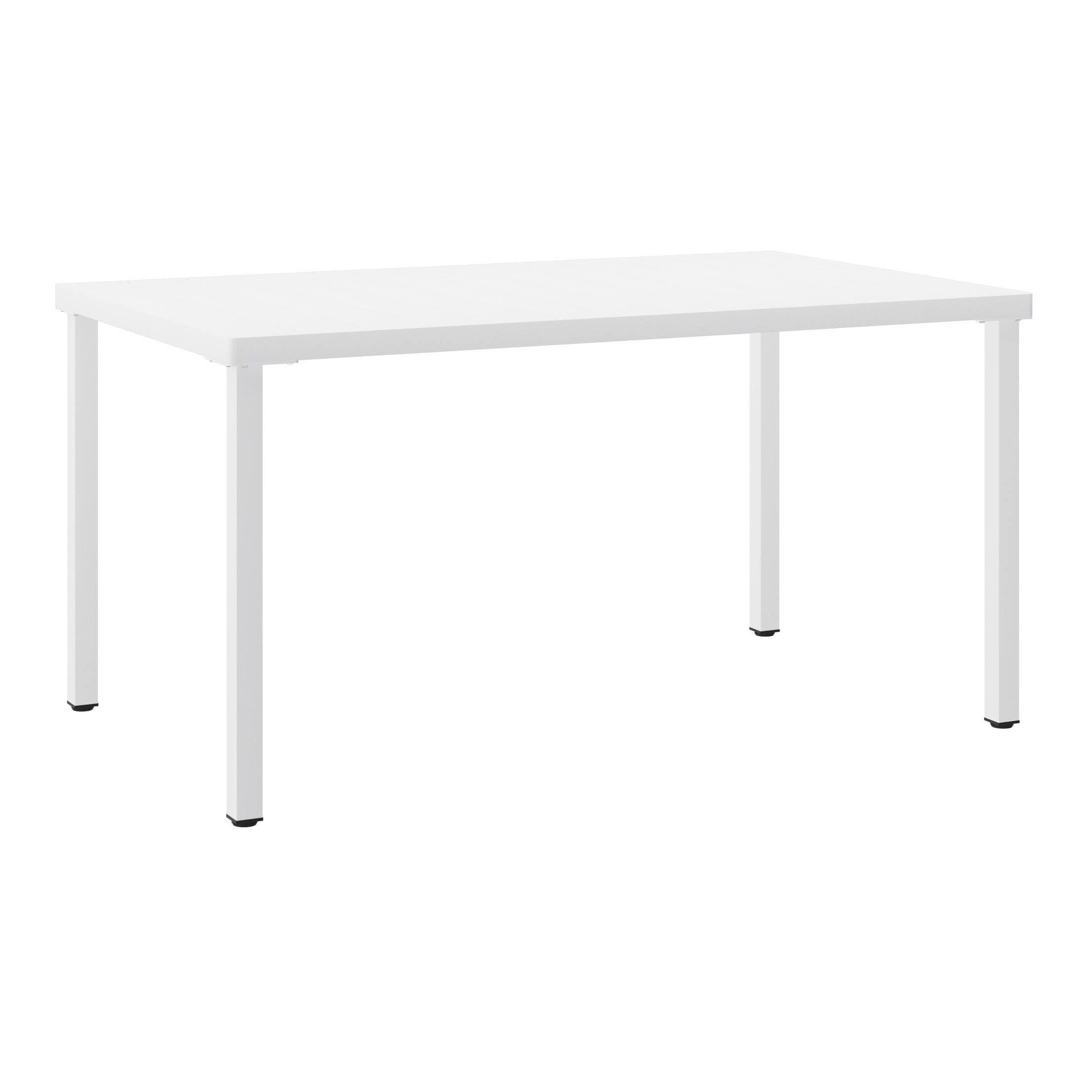 Westin Furniture Lucienne Rectangular Outdoor Dining Table, White, large