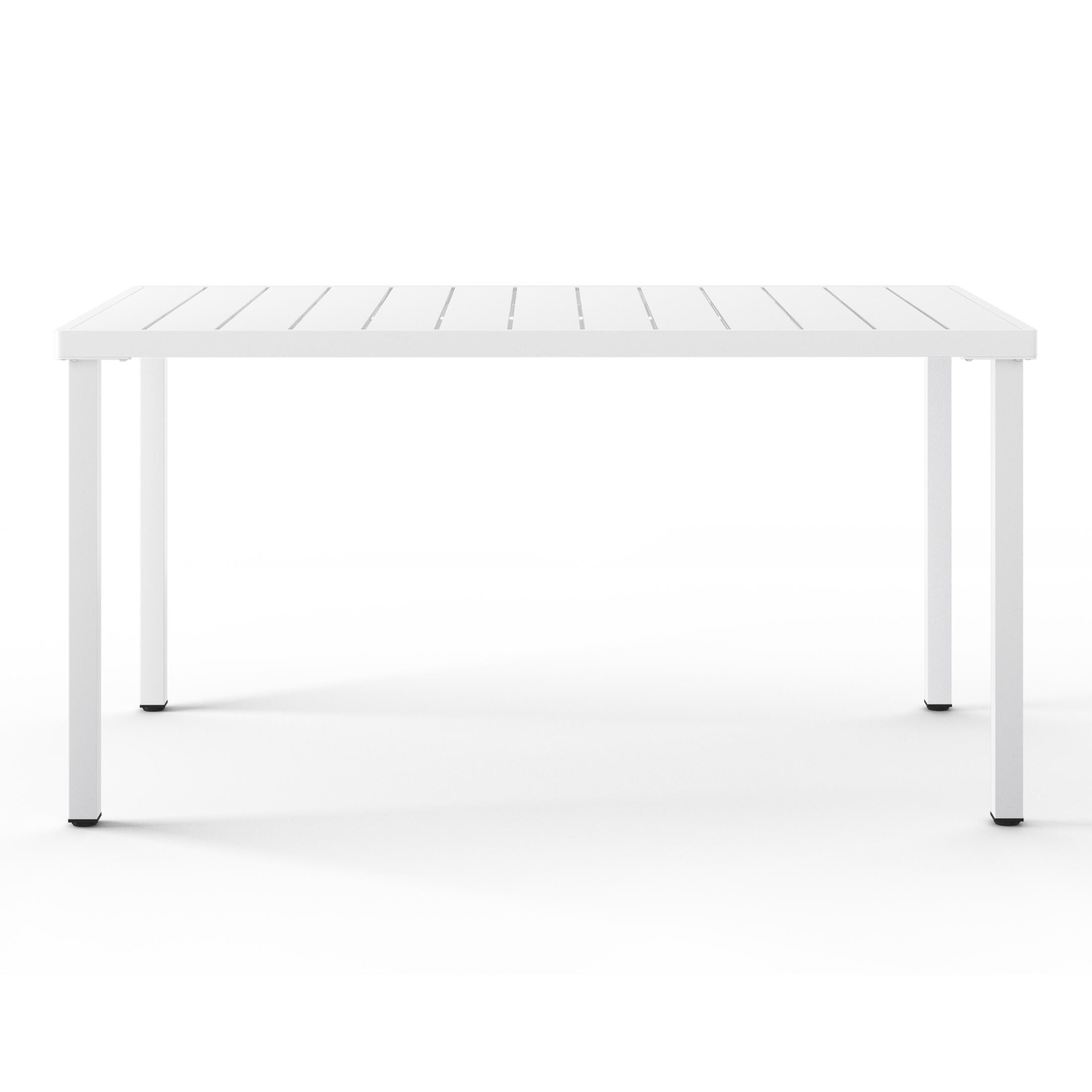 Westin Furniture Lucienne Rectangular Outdoor Dining Table, White, large