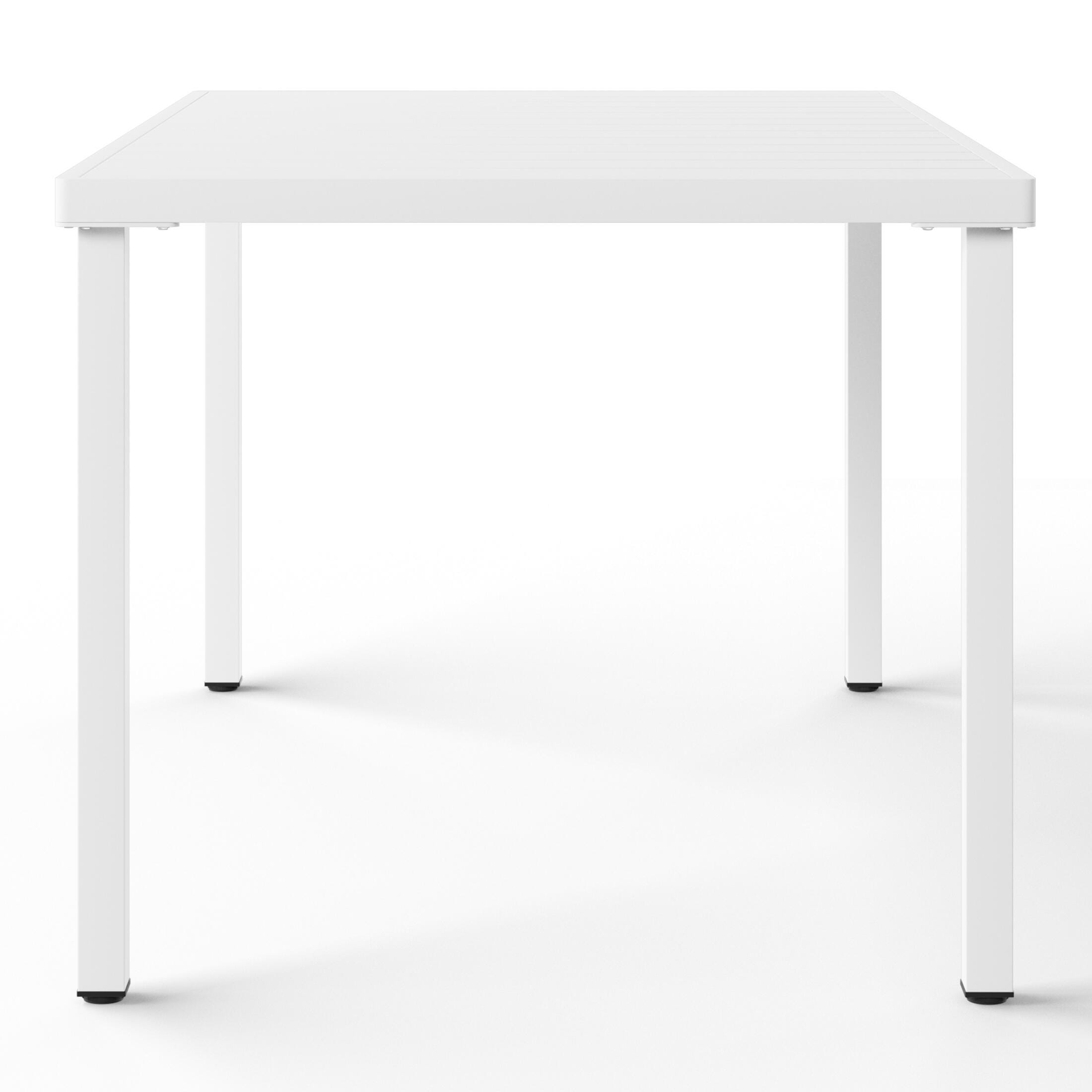 Westin Furniture Lucienne Rectangular Outdoor Dining Table, White, large