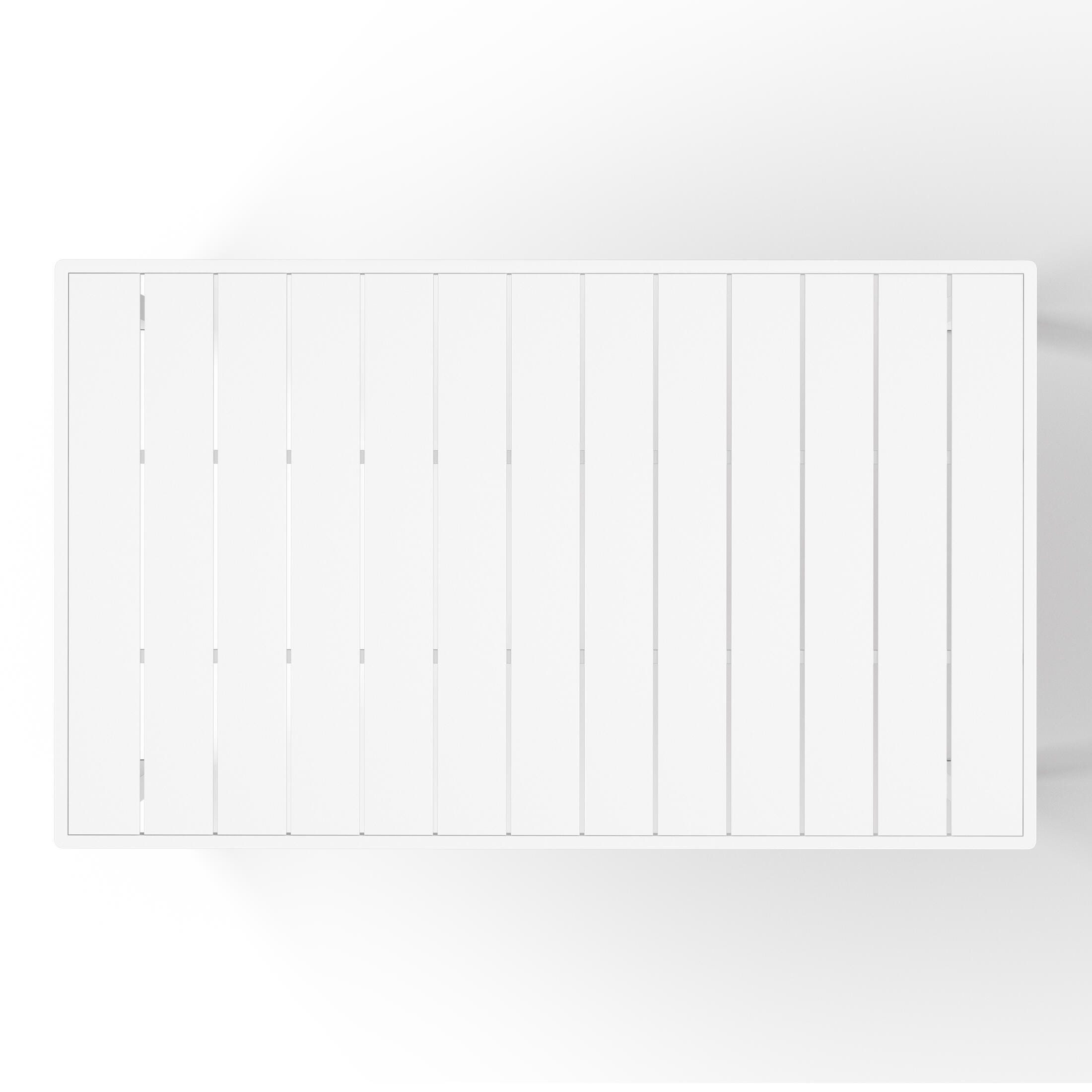 Westin Furniture Lucienne Rectangular Outdoor Dining Table, White, large