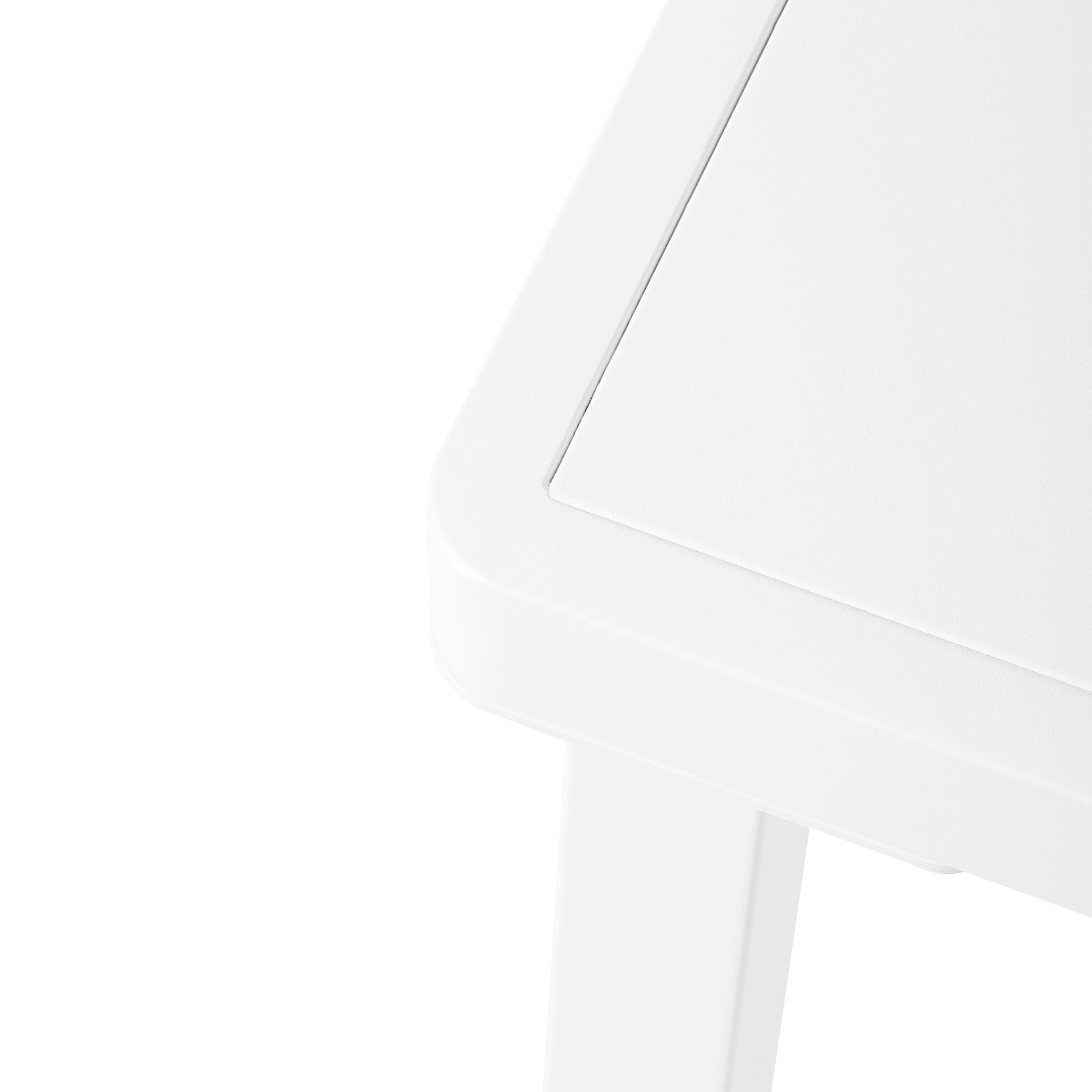 Westin Furniture Lucienne Rectangular Outdoor Dining Table, White, large