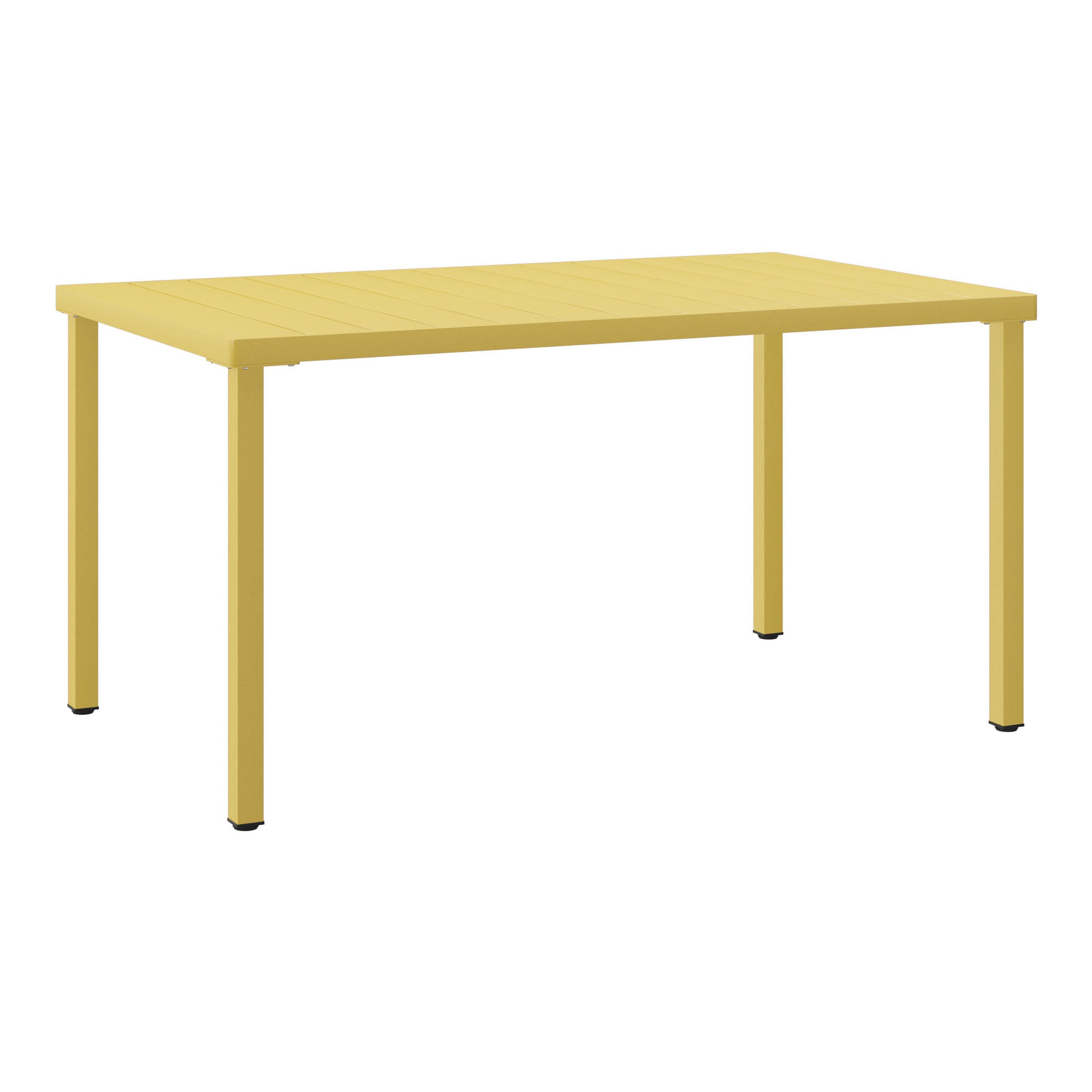 Westin Furniture Lucienne Rectangular Outdoor Dining Table, Yellow, large