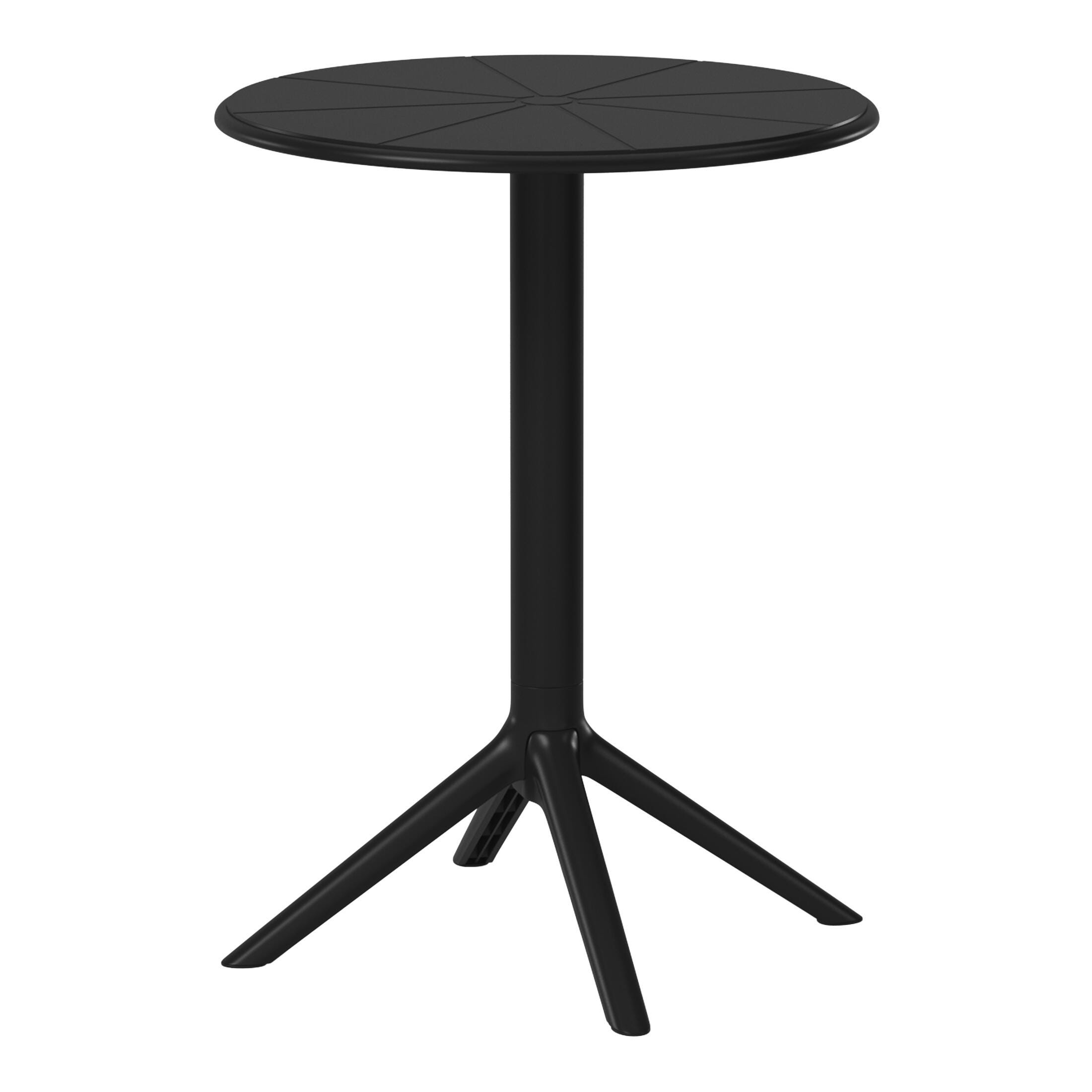 Westin Furniture Isla Round Outdoor Dining Table, Black, large