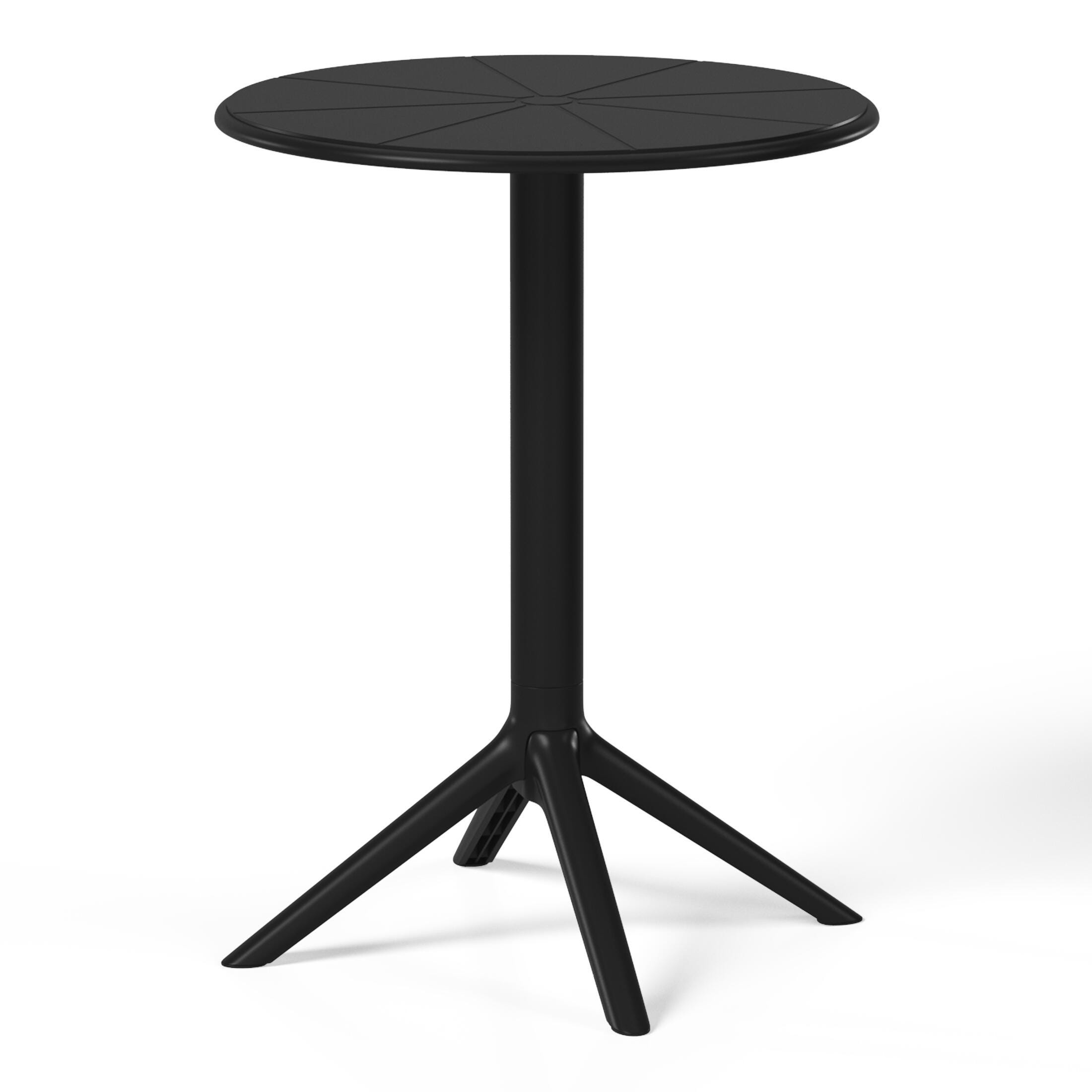 Westin Furniture Isla Round Outdoor Dining Table, Black, large