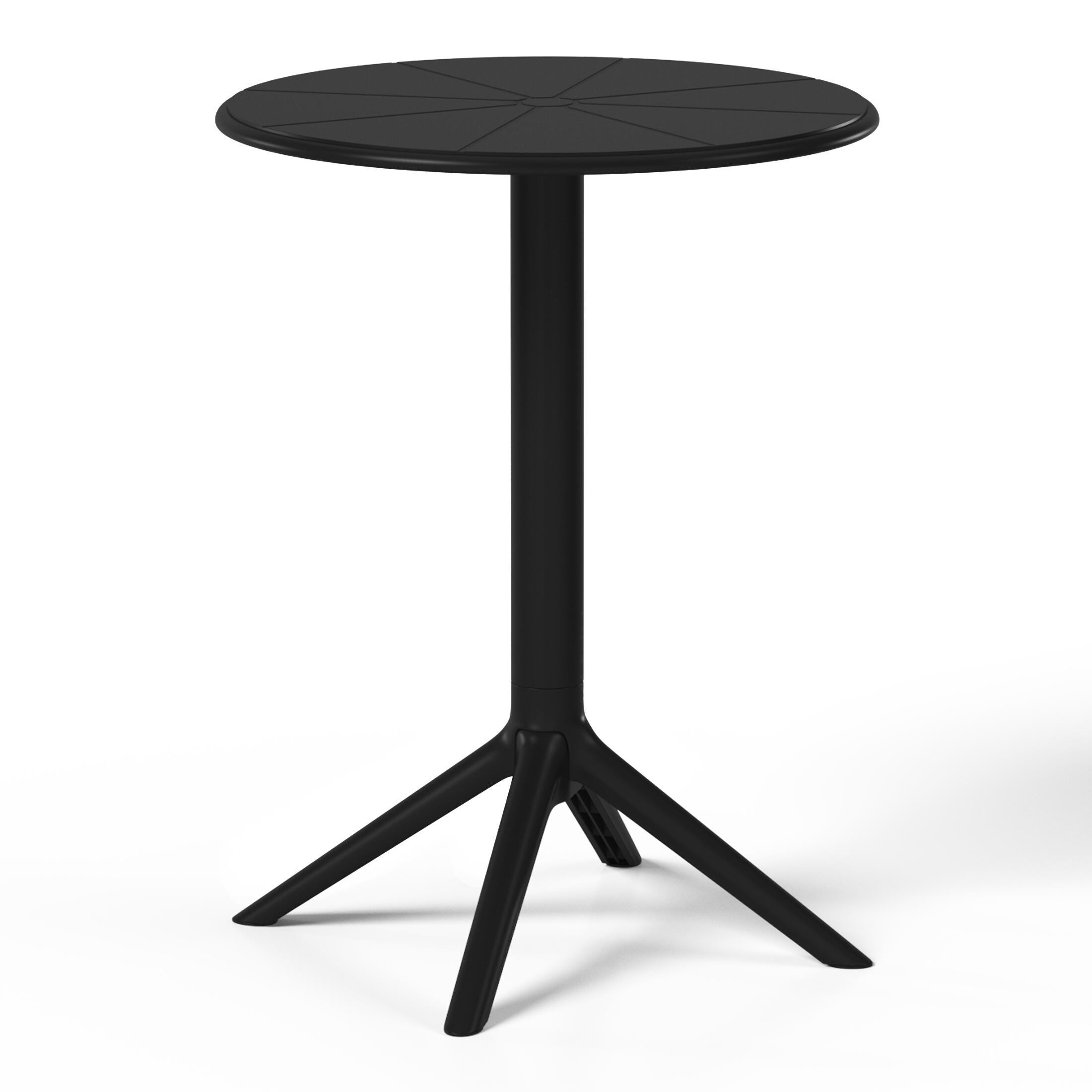 Westin Furniture Isla Round Outdoor Dining Table, Black, large