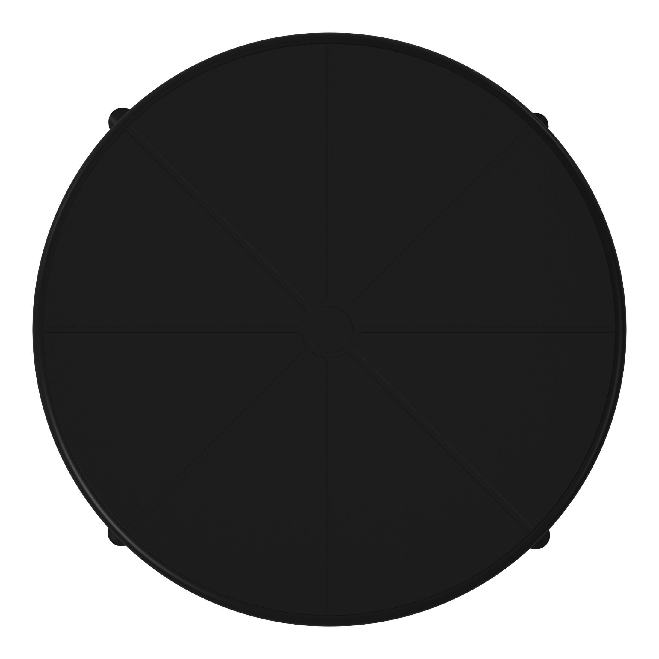 Westin Furniture Isla Round Outdoor Dining Table, Black, large