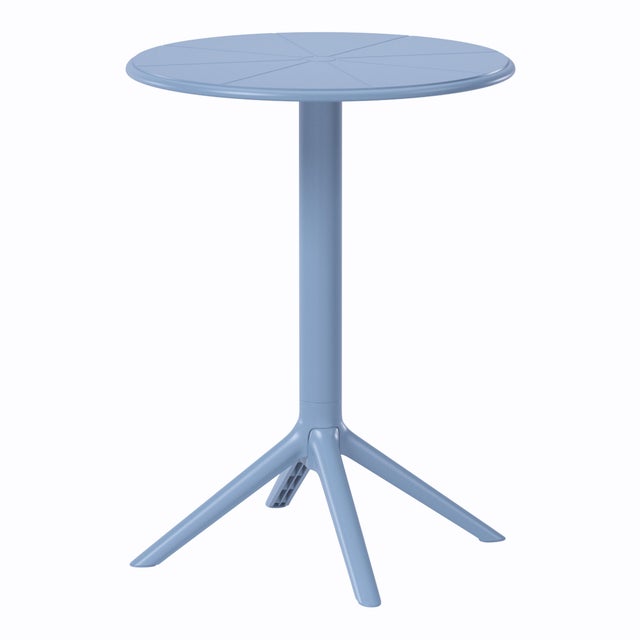 Westin Furniture Isla Round Outdoor Dining Table, French Blue