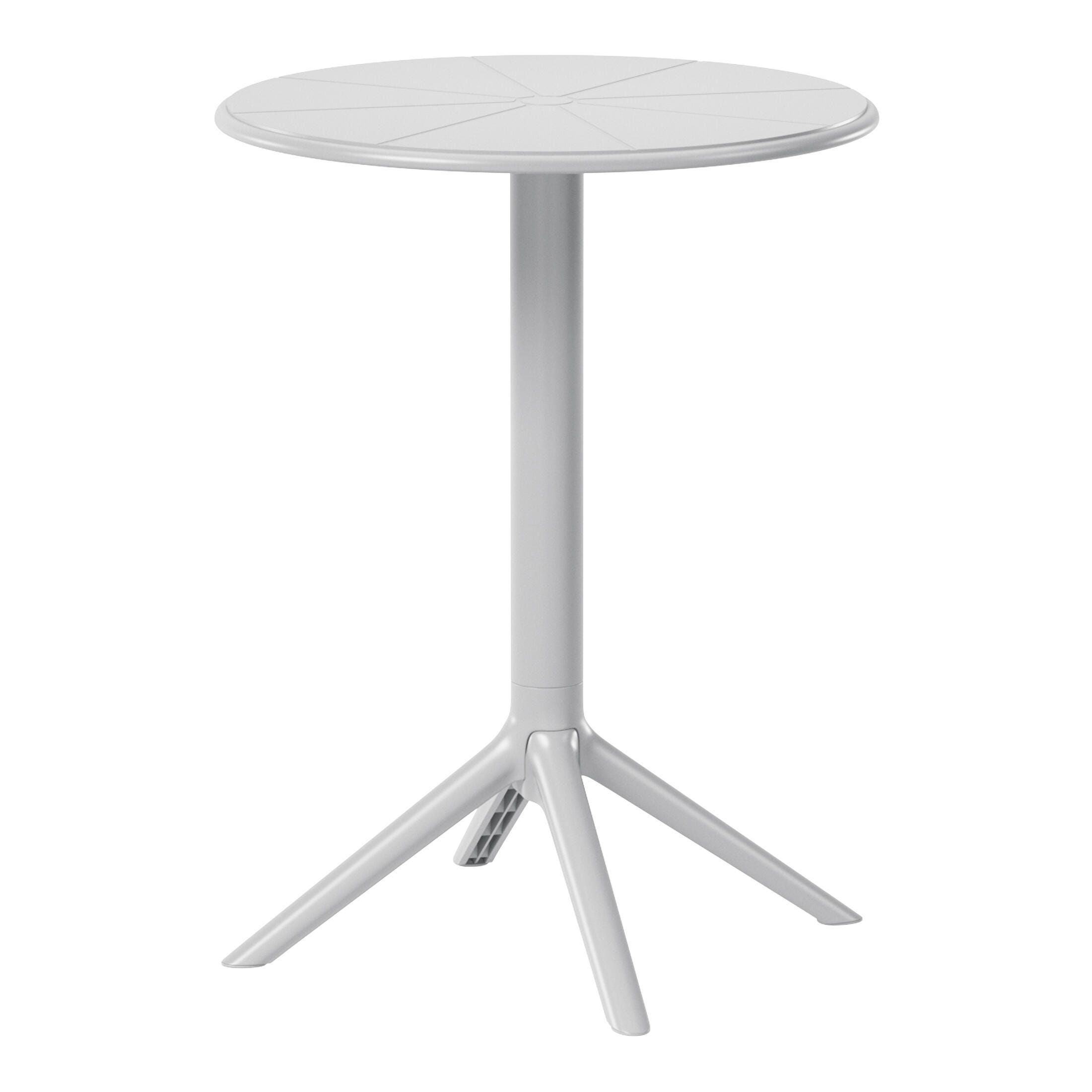 Westin Furniture Isla Round Outdoor Dining Table, Gray, large