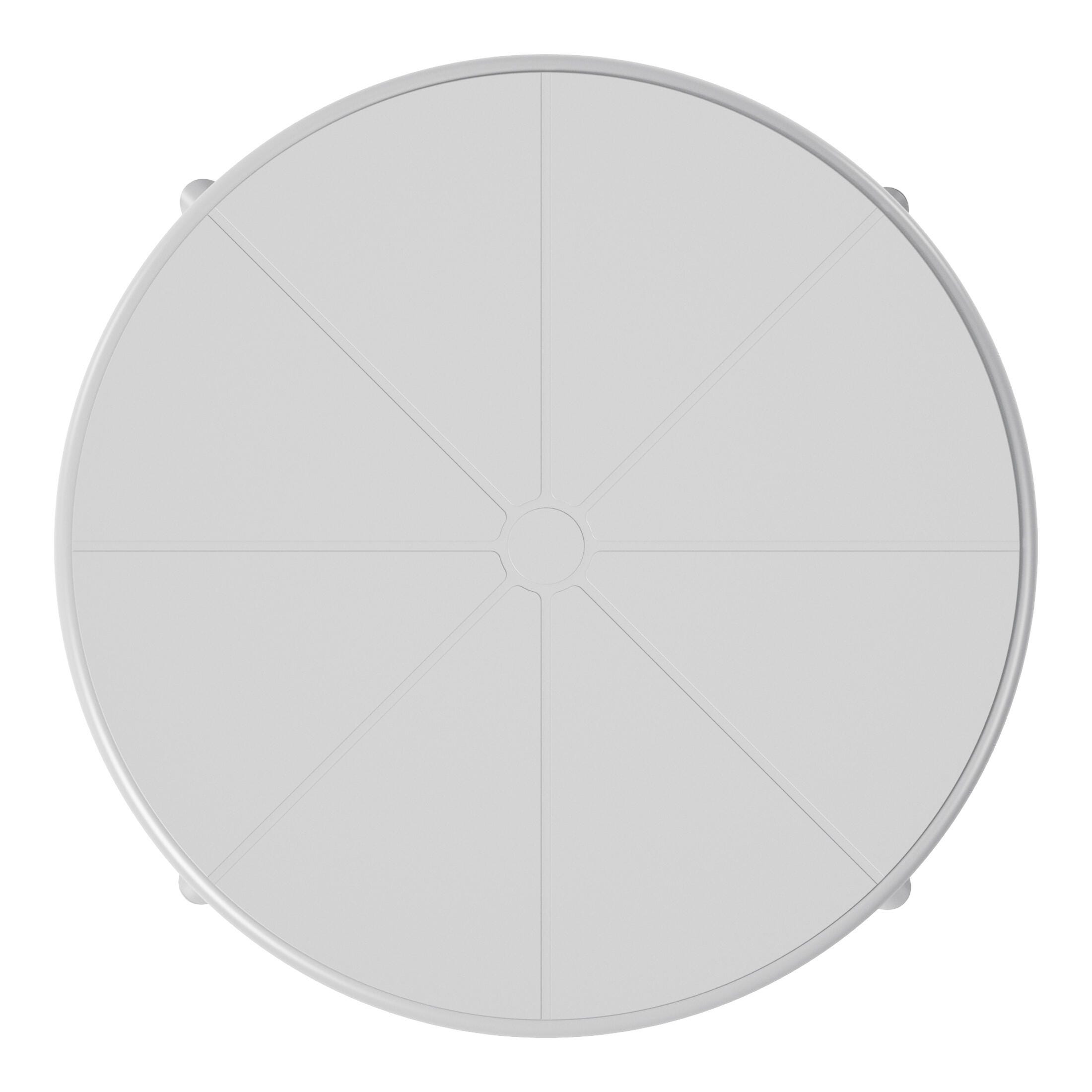 Westin Furniture Isla Round Outdoor Dining Table, Gray, large