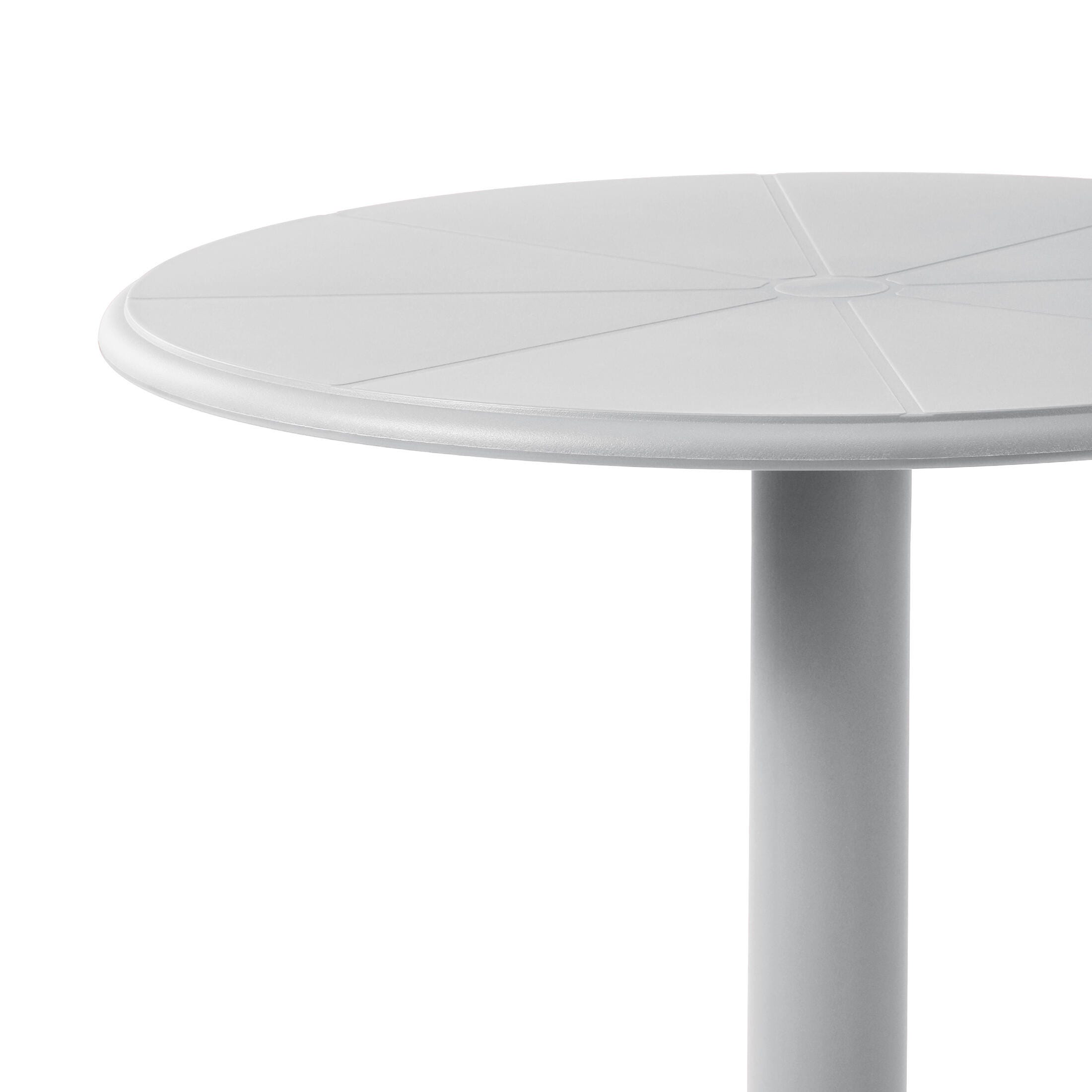 Westin Furniture Isla Round Outdoor Dining Table, Gray, large