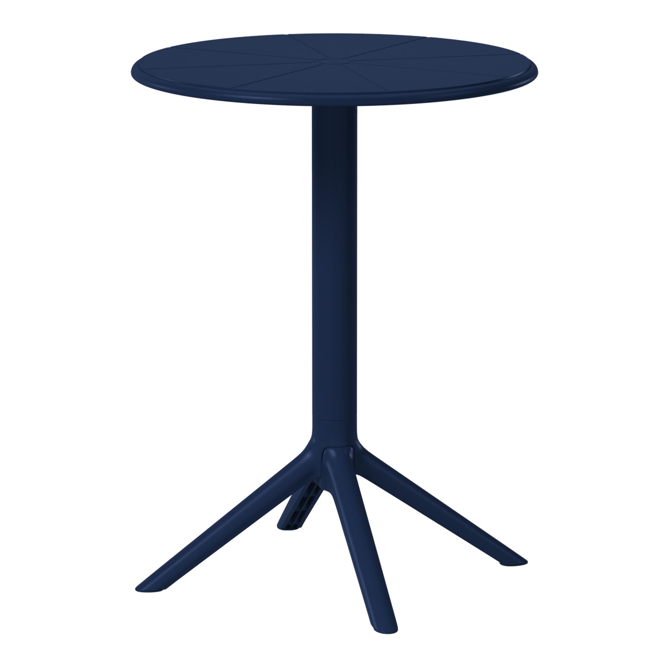 Westin Furniture Isla Round Outdoor Dining Table, Navy Blue, large