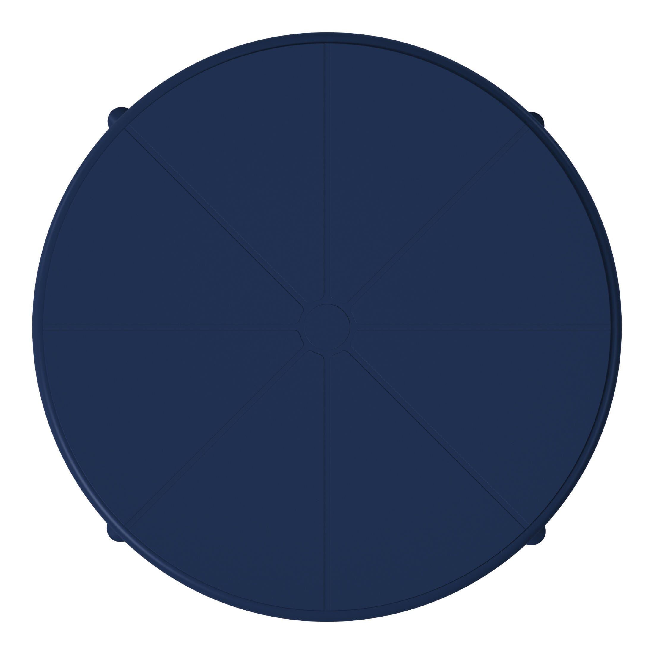 Westin Furniture Isla Round Outdoor Dining Table, Navy Blue, large