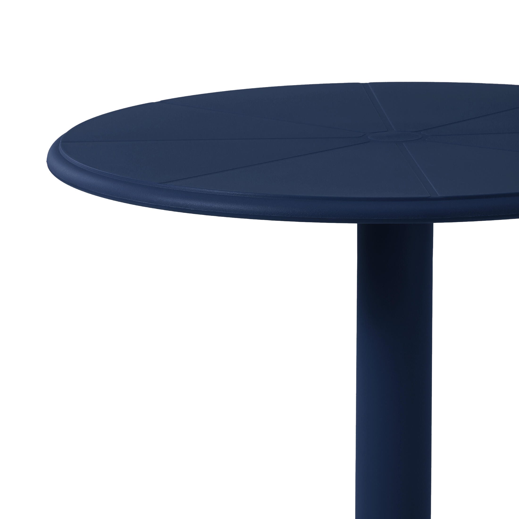 Westin Furniture Isla Round Outdoor Dining Table, Navy Blue, large