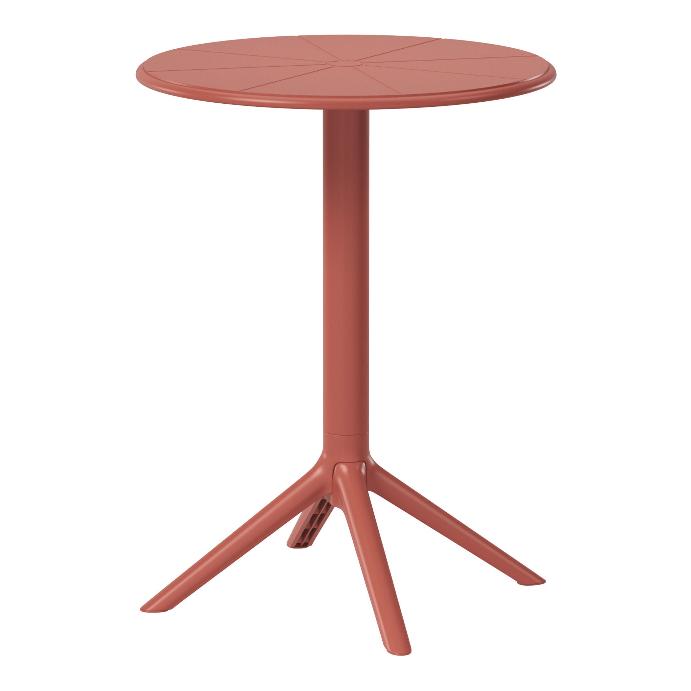 Westin Furniture Isla Round Outdoor Dining Table, Red, large