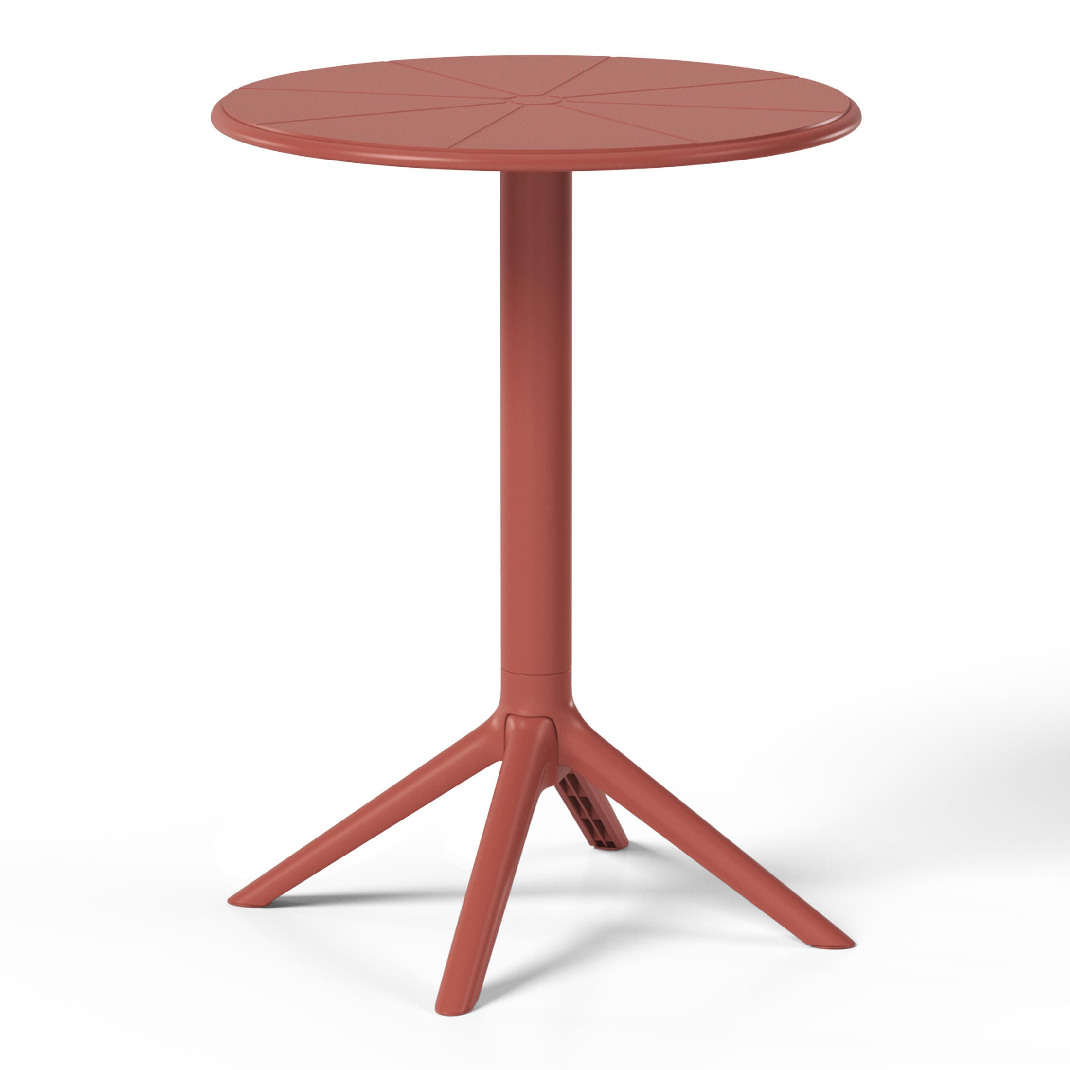 Westin Furniture Isla Round Outdoor Dining Table, Red, large