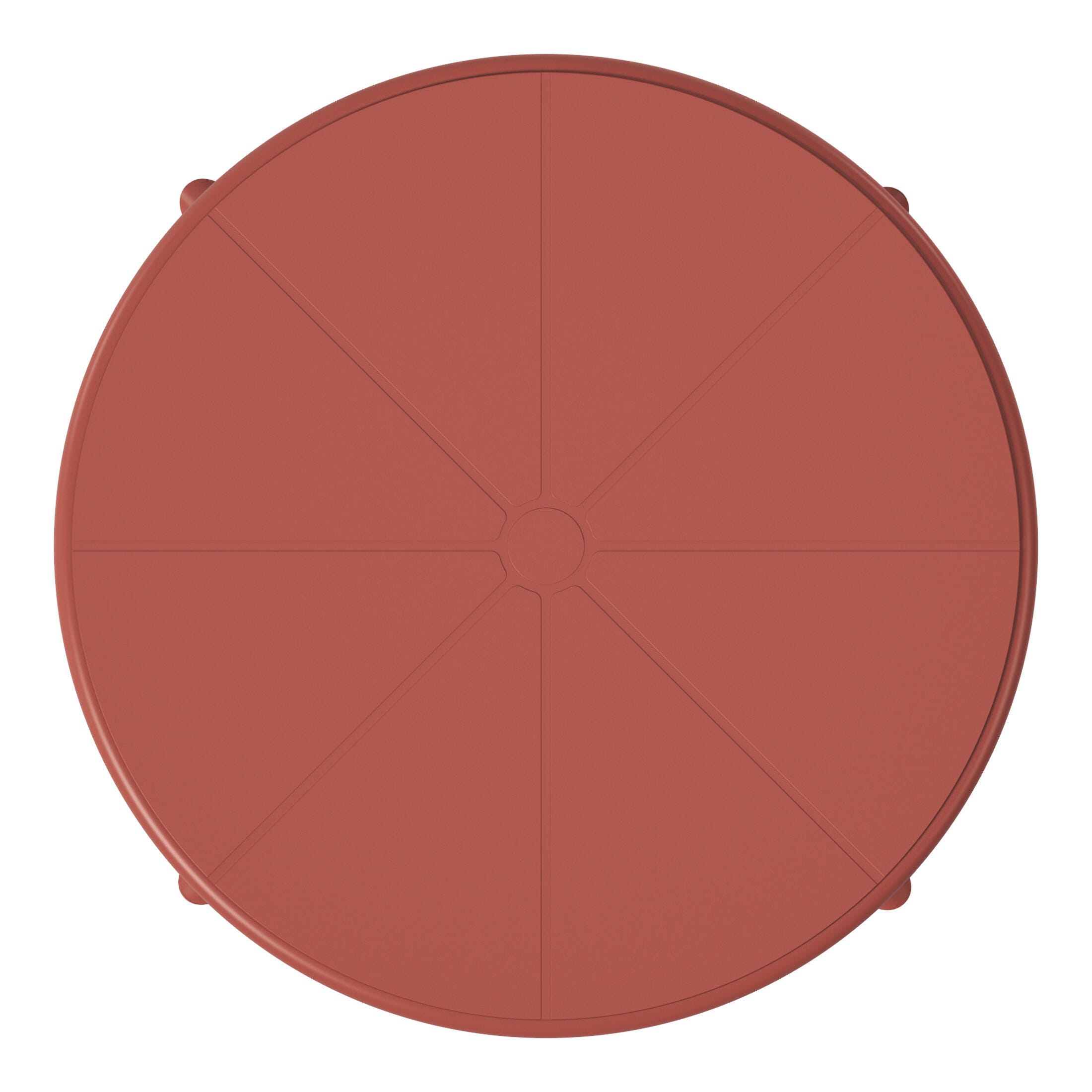 Westin Furniture Isla Round Outdoor Dining Table, Red, large