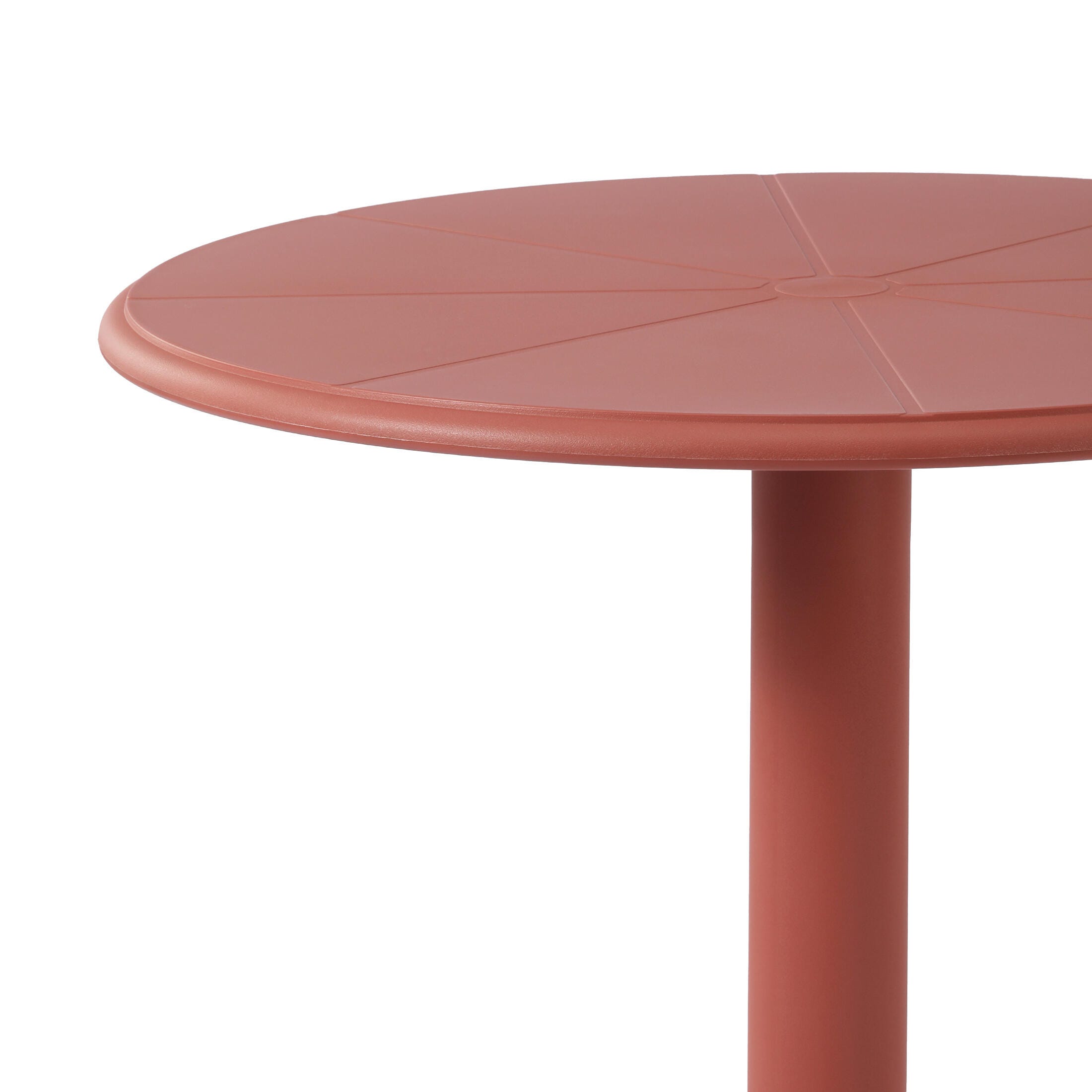 Westin Furniture Isla Round Outdoor Dining Table, Red, large