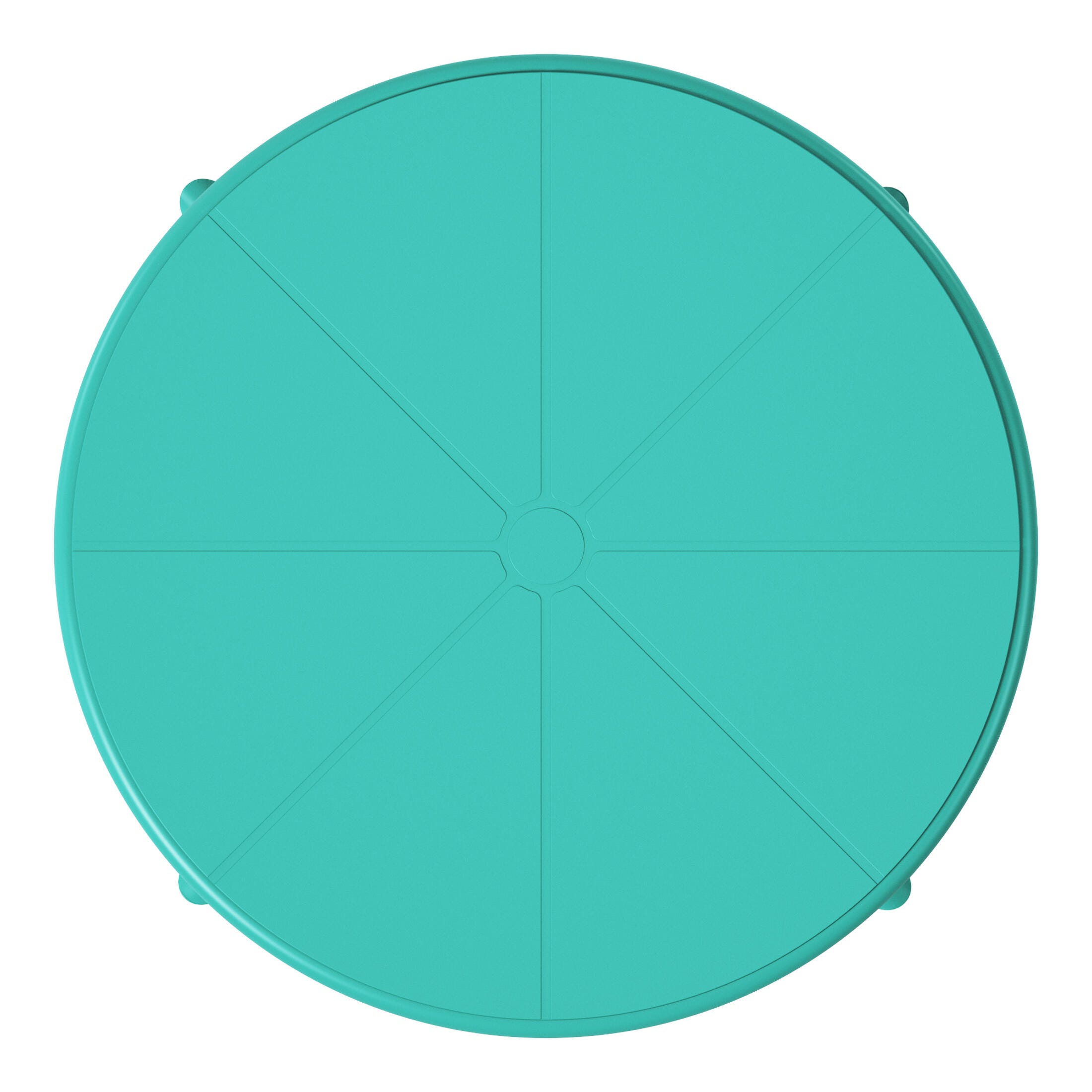 Westin Furniture Isla Round Outdoor Dining Table, Turquoise, large