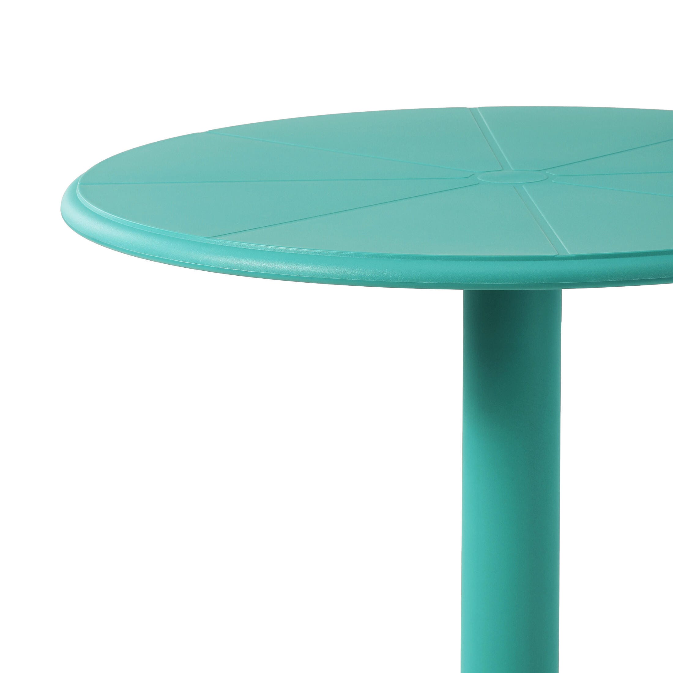 Westin Furniture Isla Round Outdoor Dining Table, Turquoise, large