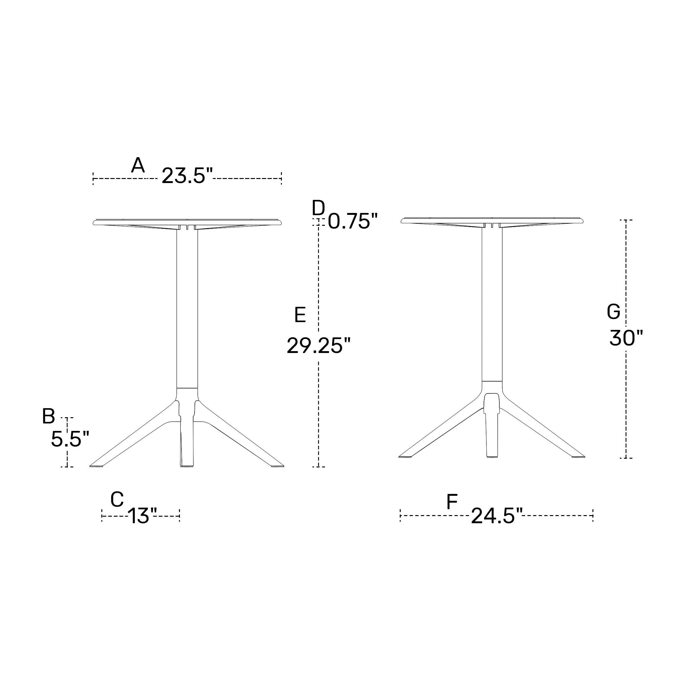 Westin Furniture Isla Round Outdoor Dining Table, White, large
