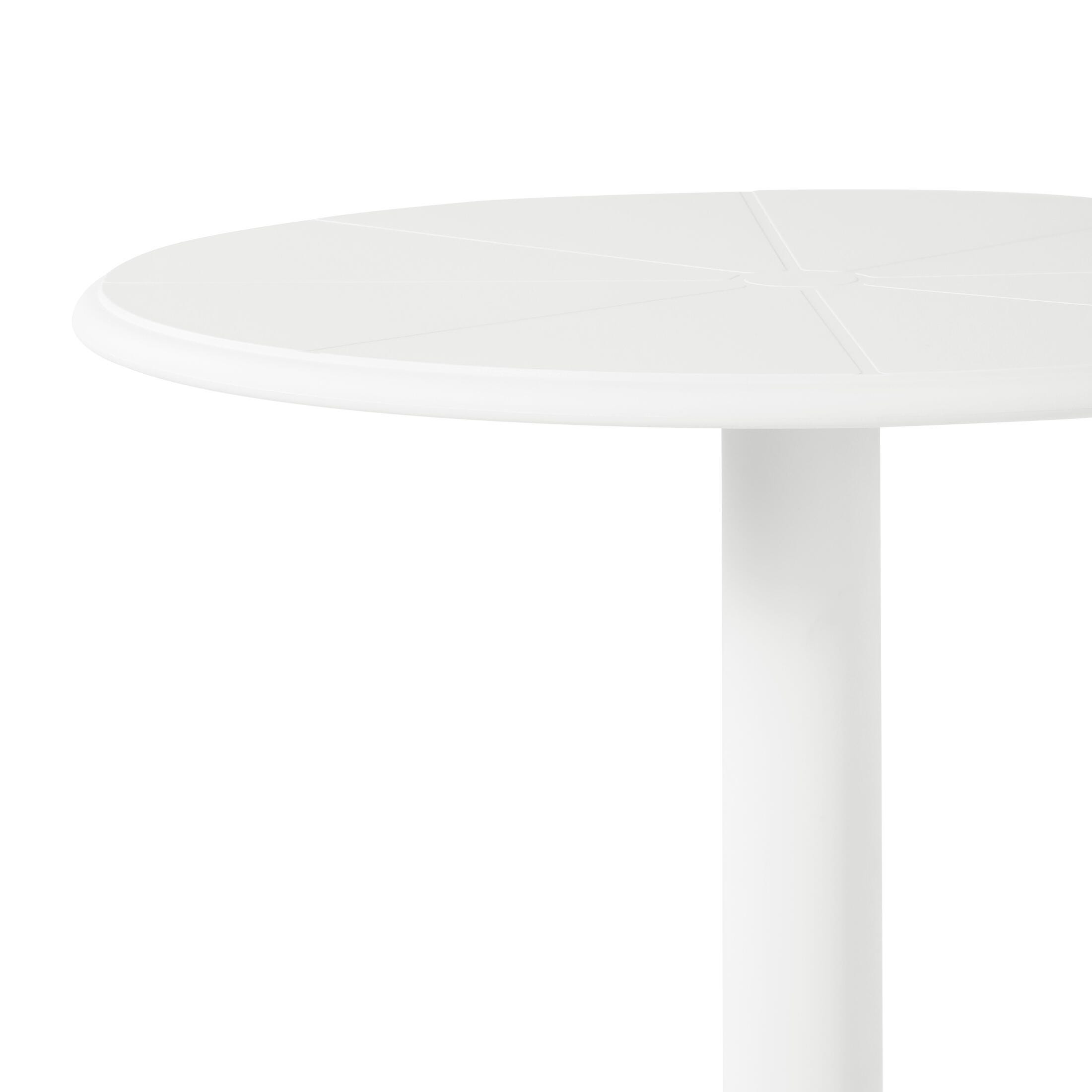 Westin Furniture Isla Round Outdoor Dining Table, White, large